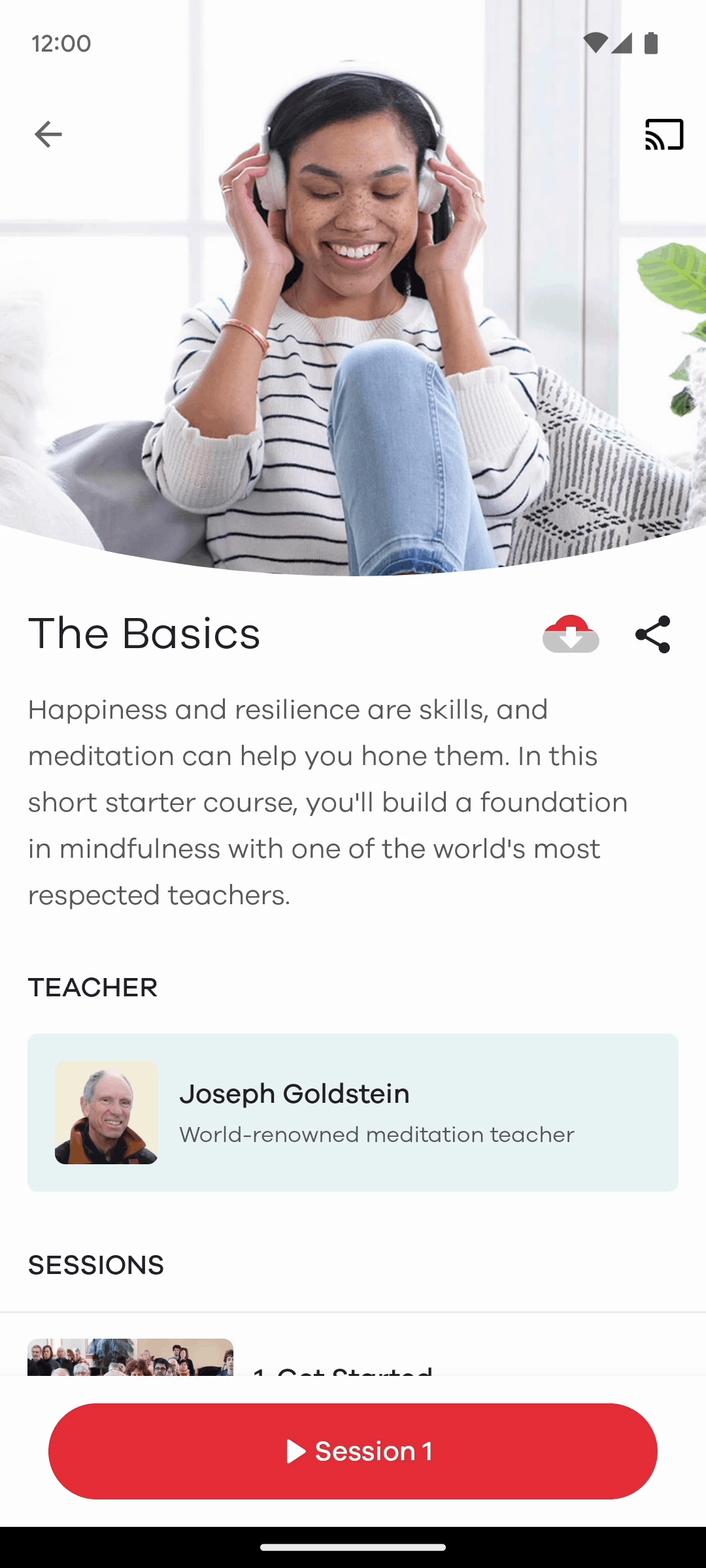 Ten Percent Happier Android Health & Fitness interface screenshot 21