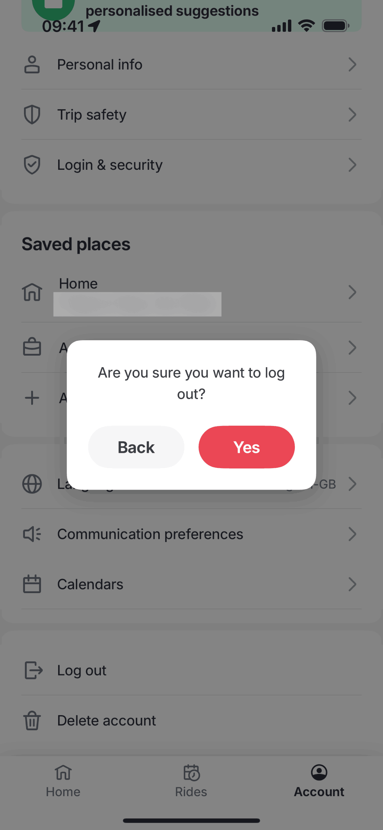 Bolt iOS Travel & Transportation interface screenshot 11