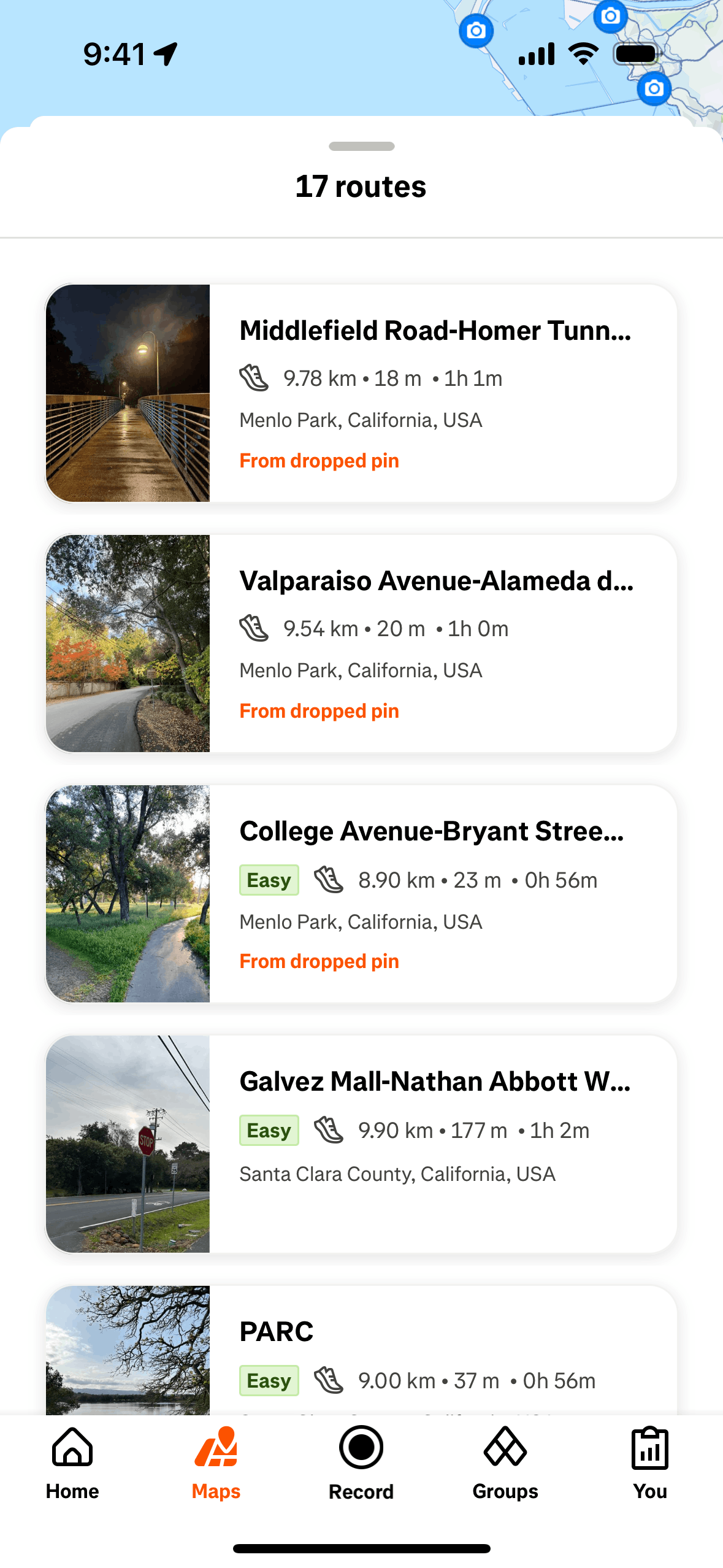 Strava iOS Health & Fitness interface screenshot 2