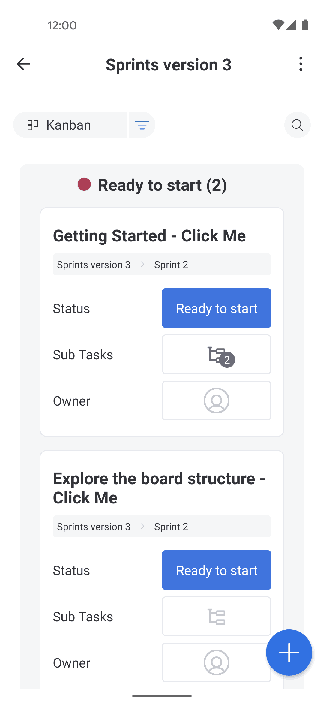 monday.com Android Collaboration interface screenshot 1