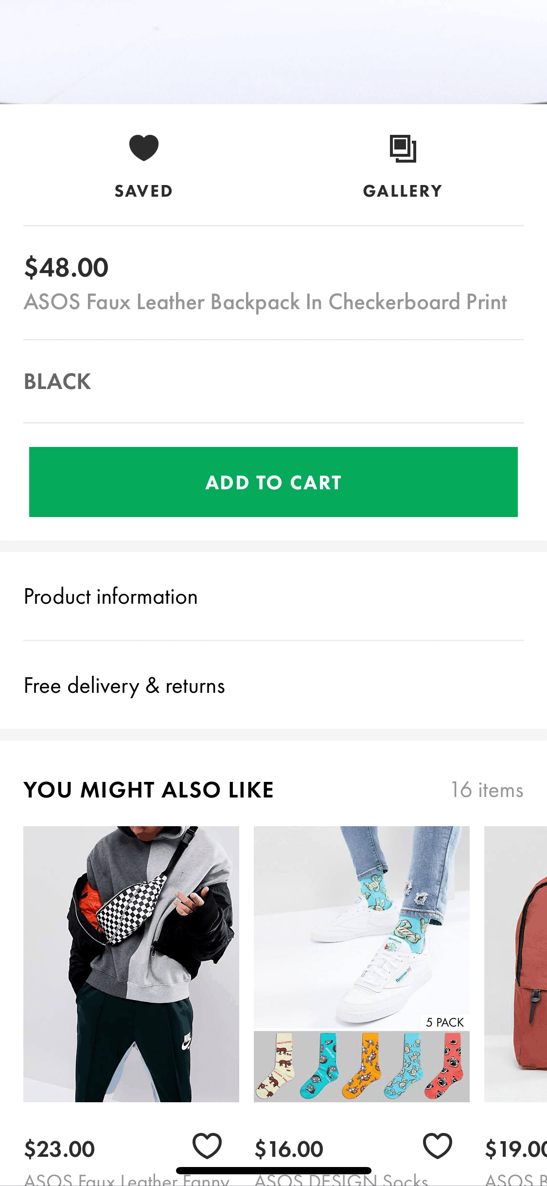 ASOS iOS Shopping interface screenshot 23