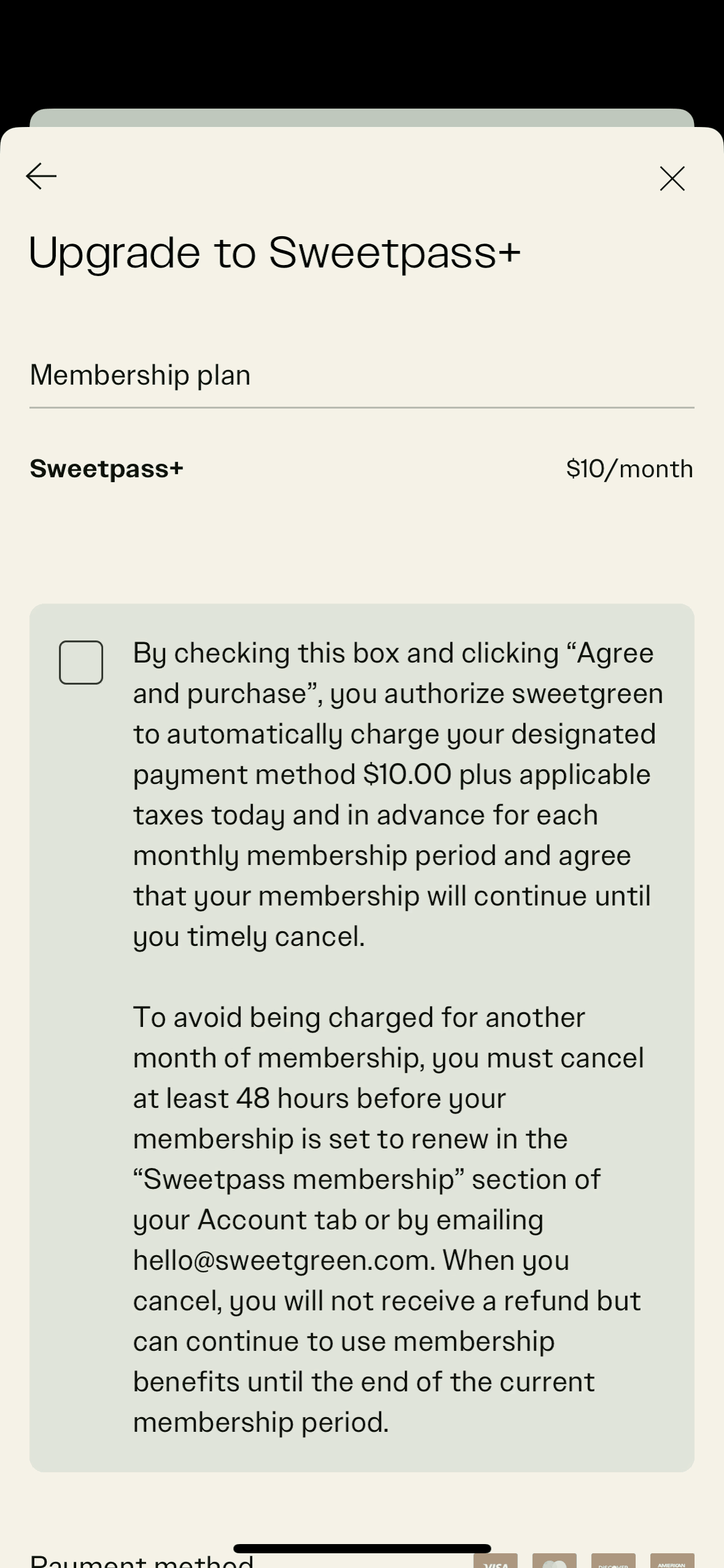 sweetgreen iOS Food & Drink interface screenshot 21