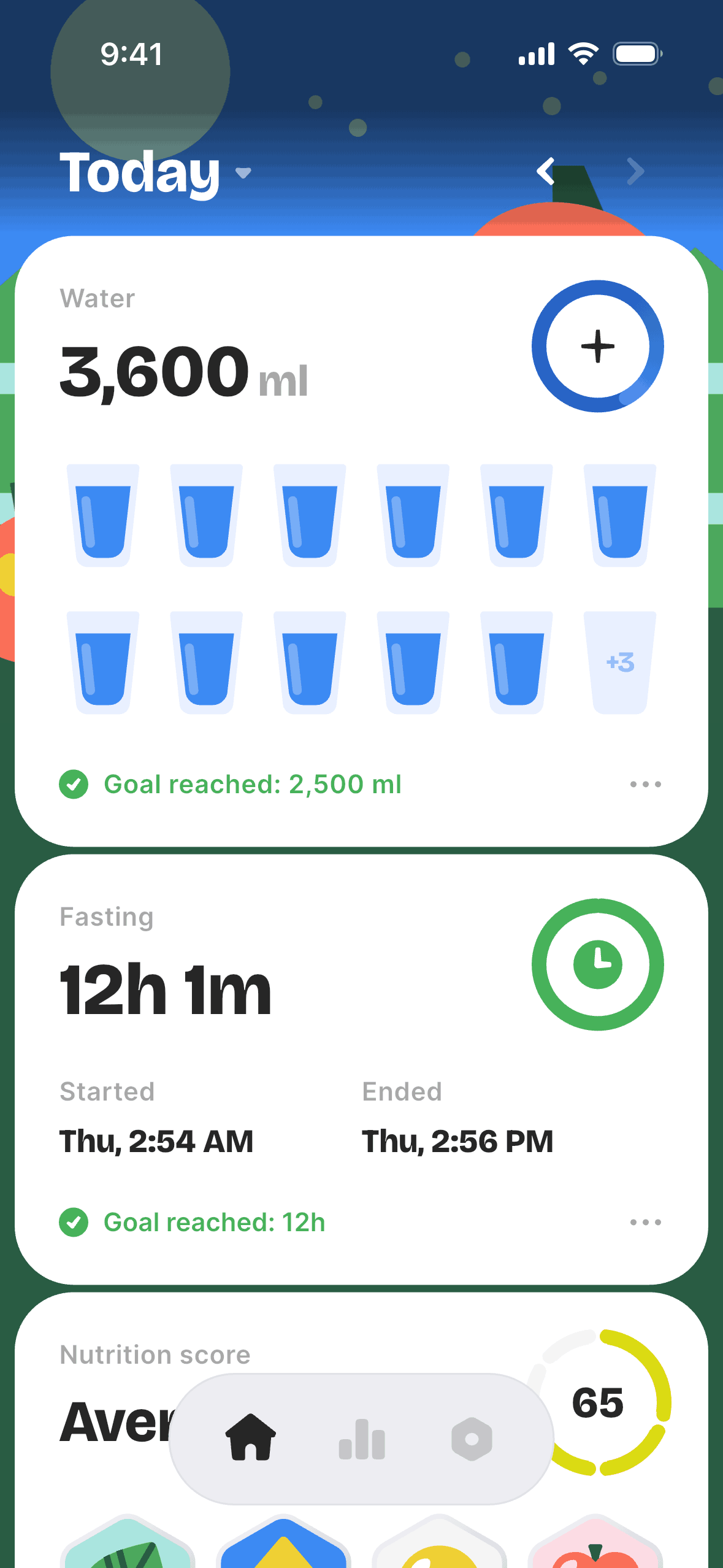 BitePal iOS Health & Fitness interface screenshot 3