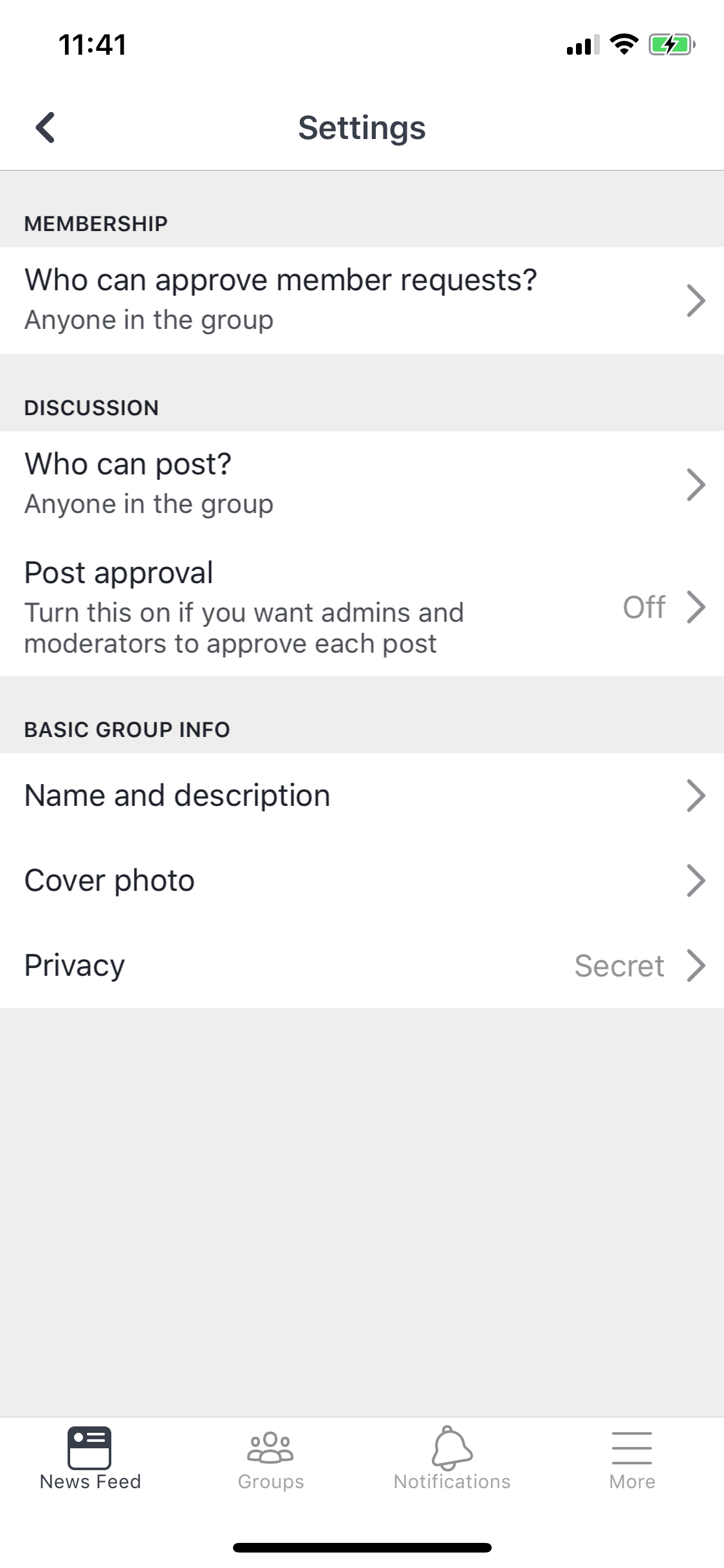 Workplace iOS Business interface screenshot 24
