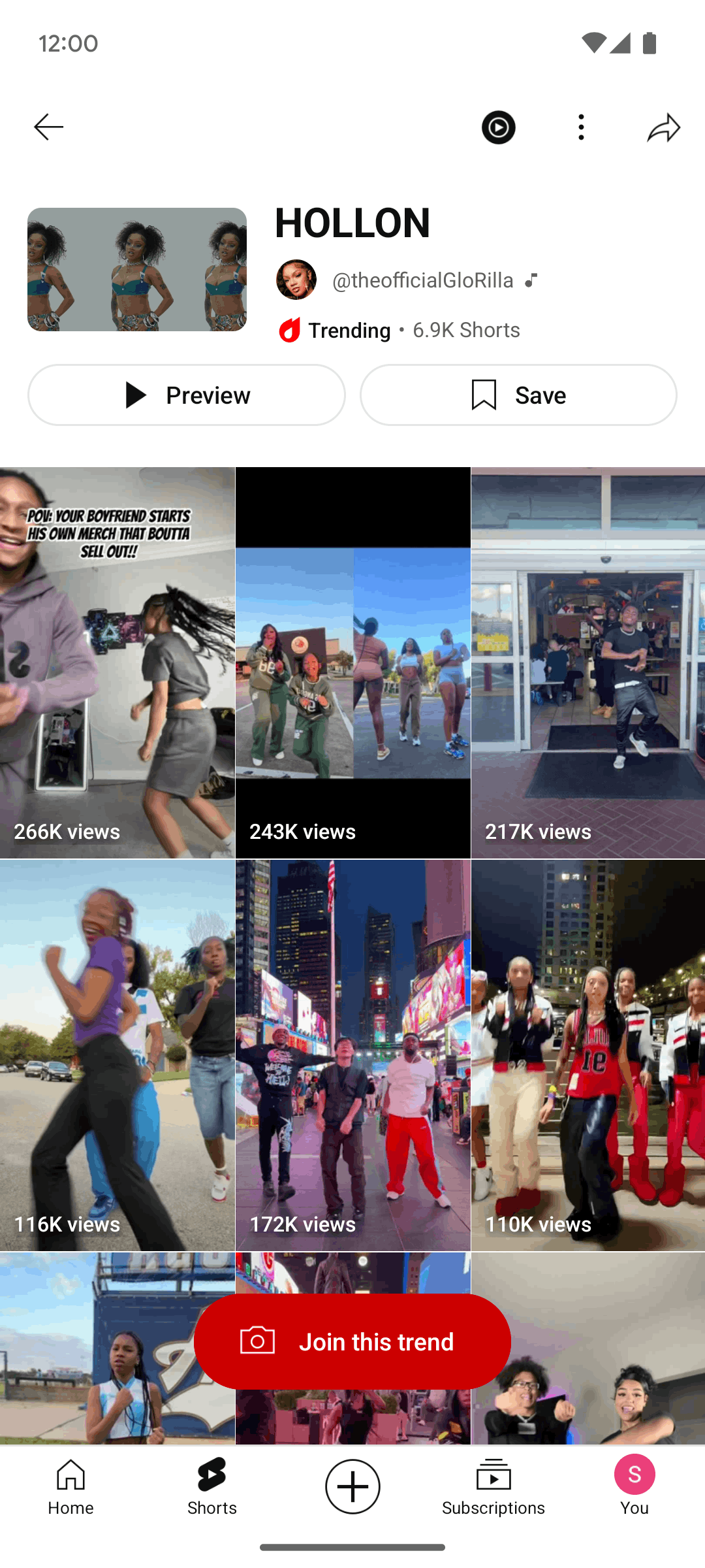 YouTube Android Photo & Video interface screenshot 3