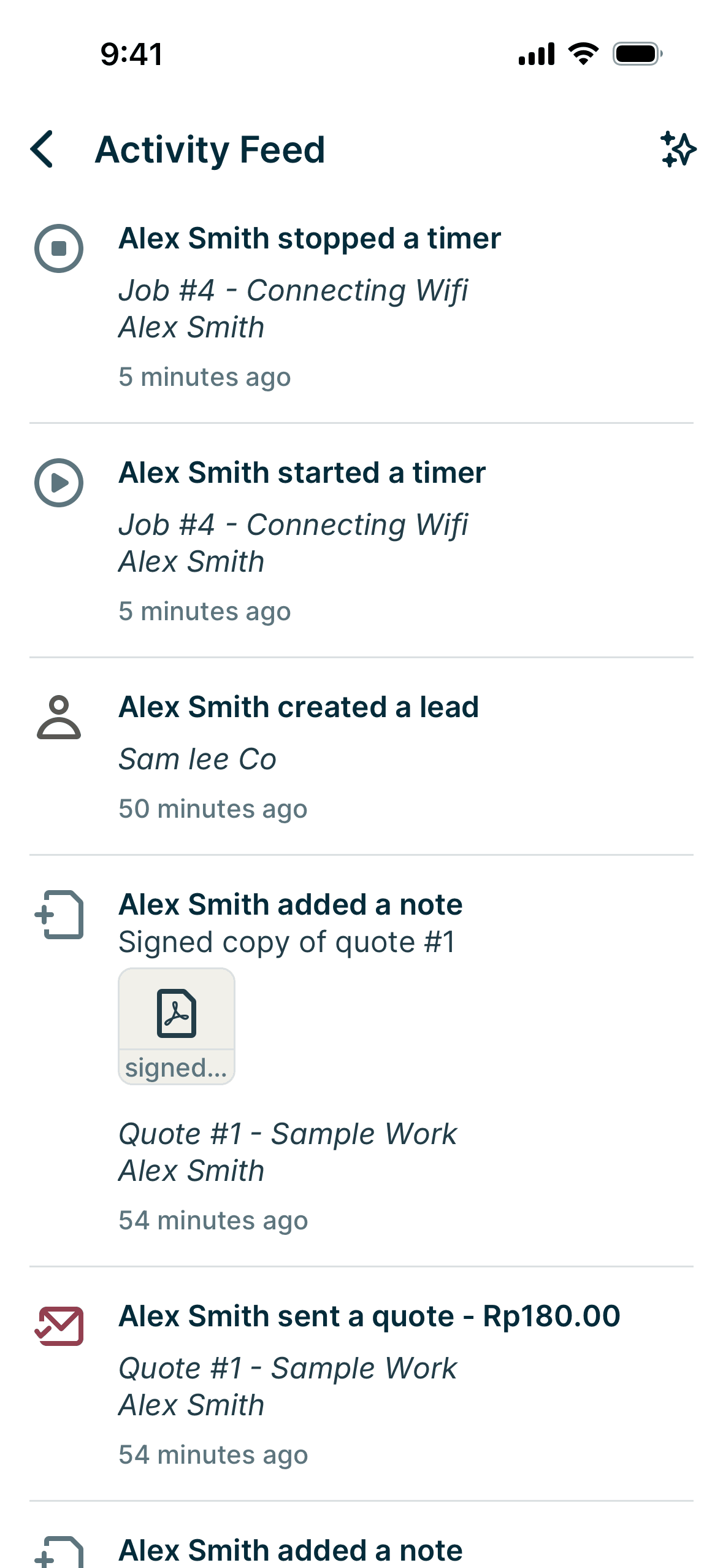 Jobber iOS Business interface screenshot 4