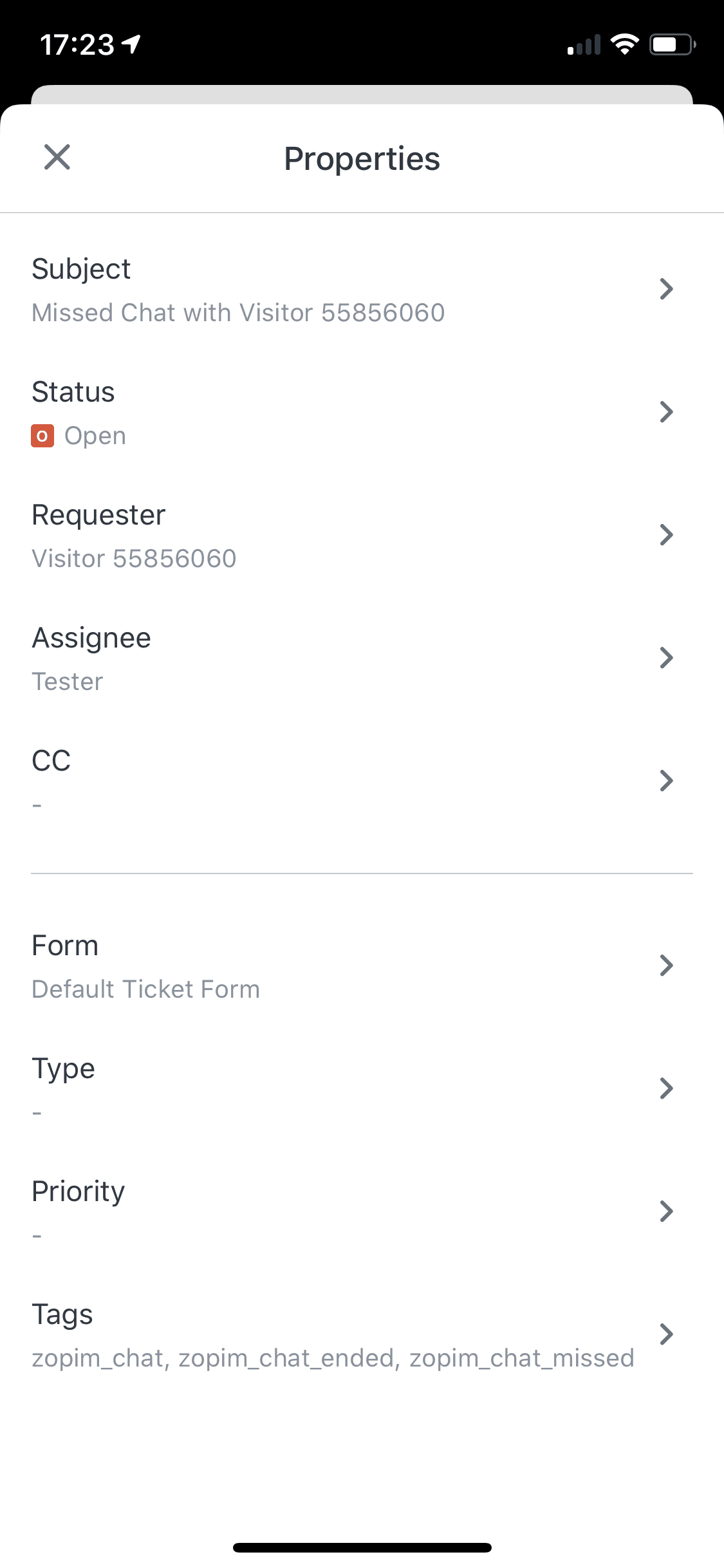 Zendesk Support iOS Business interface screenshot 10