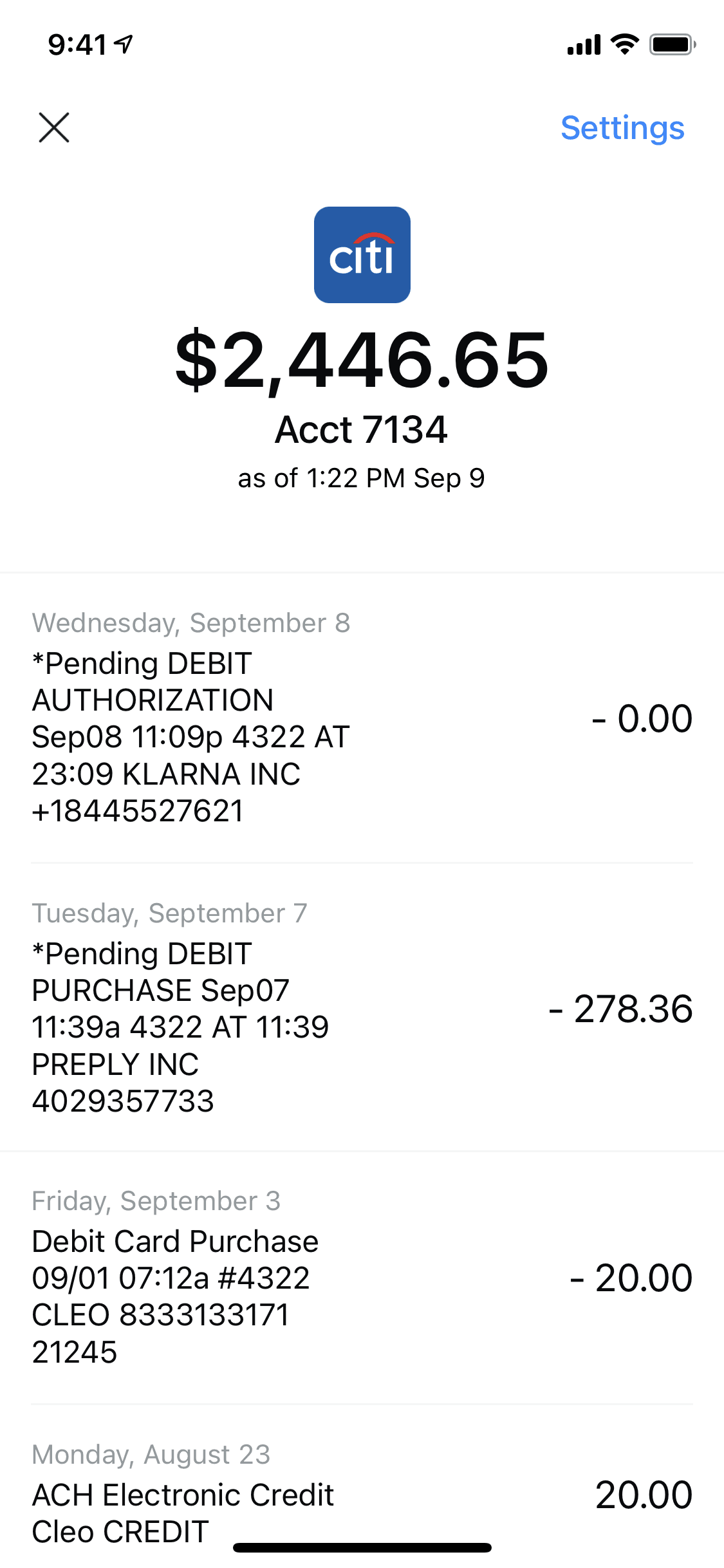 Digit iOS Finance interface screenshot 14