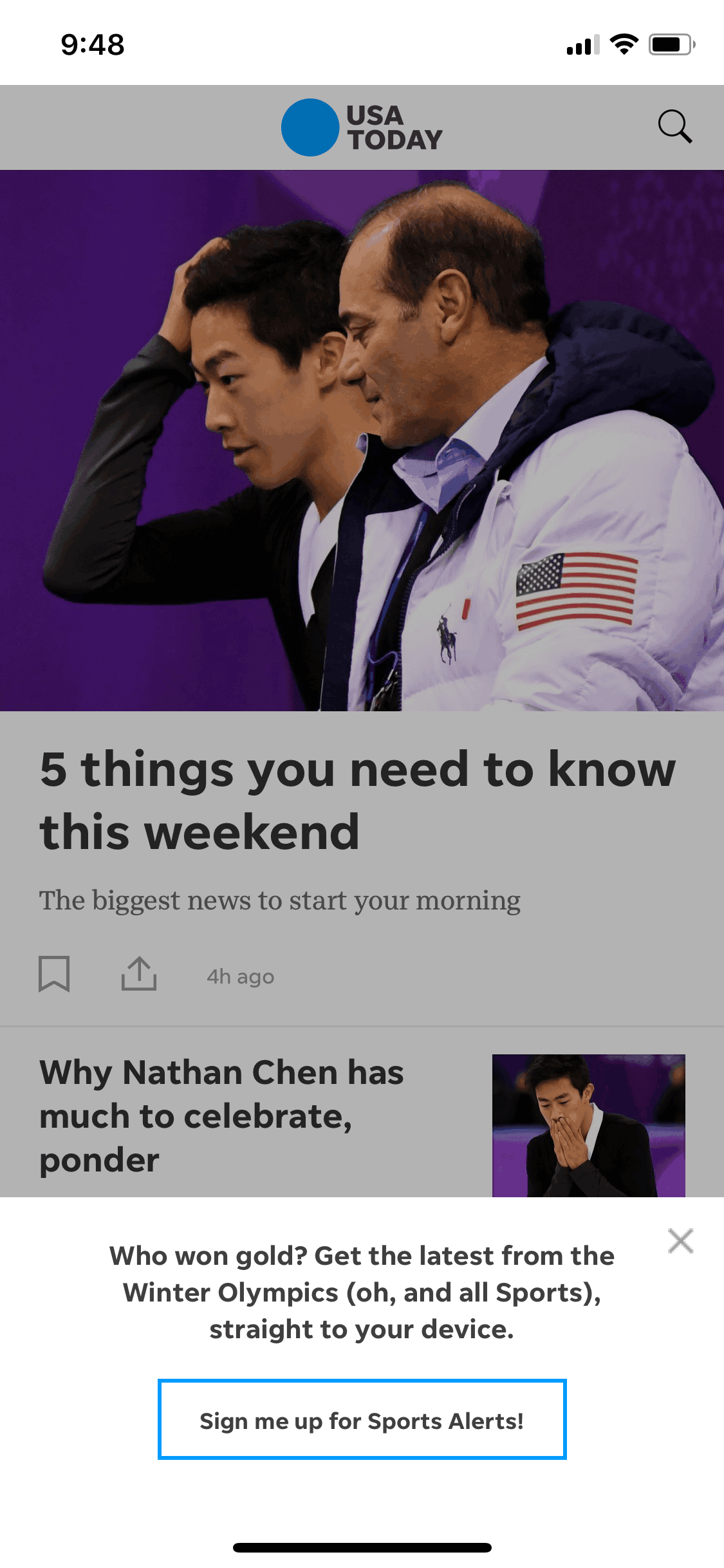 USA TODAY iOS News interface screenshot 8