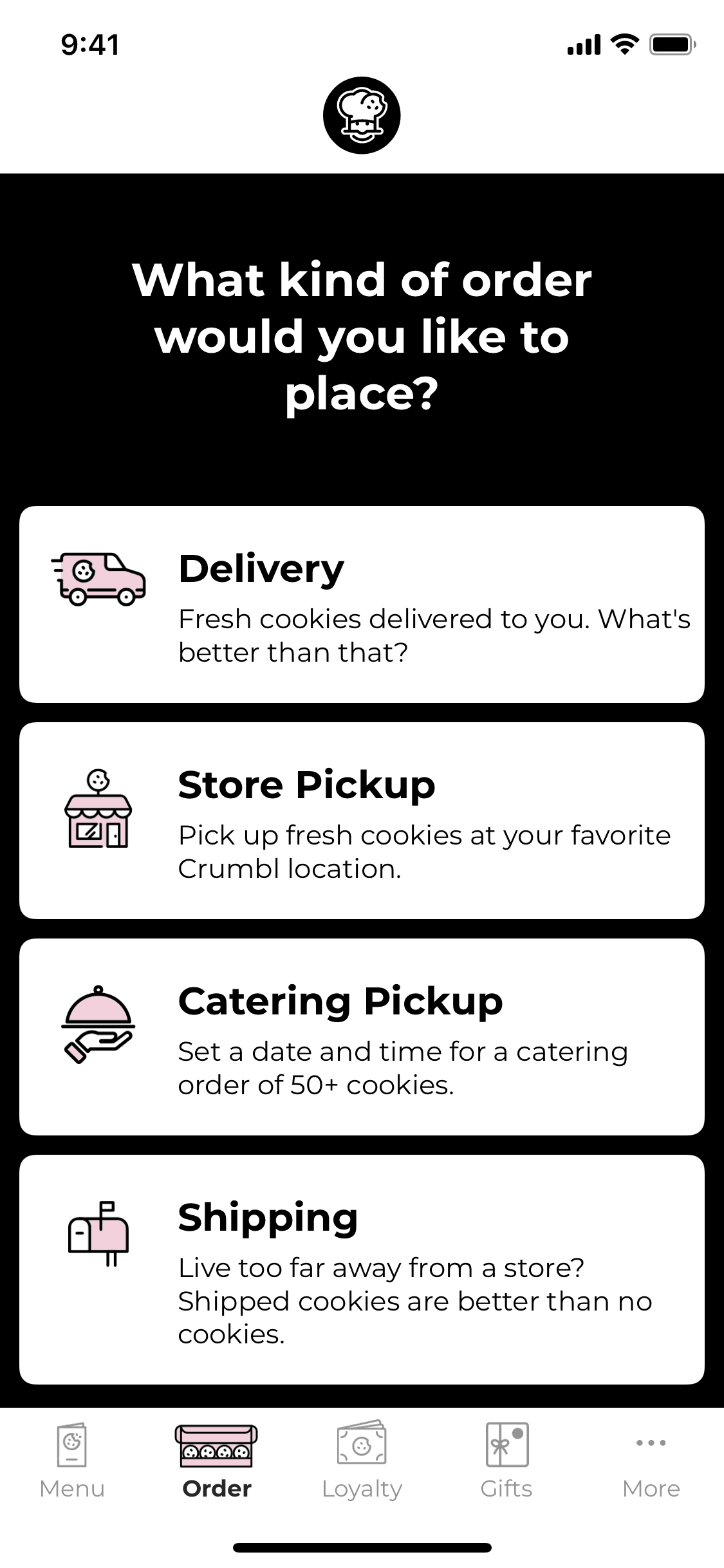 Crumbl Cookies iOS Food & Drink interface screenshot 3
