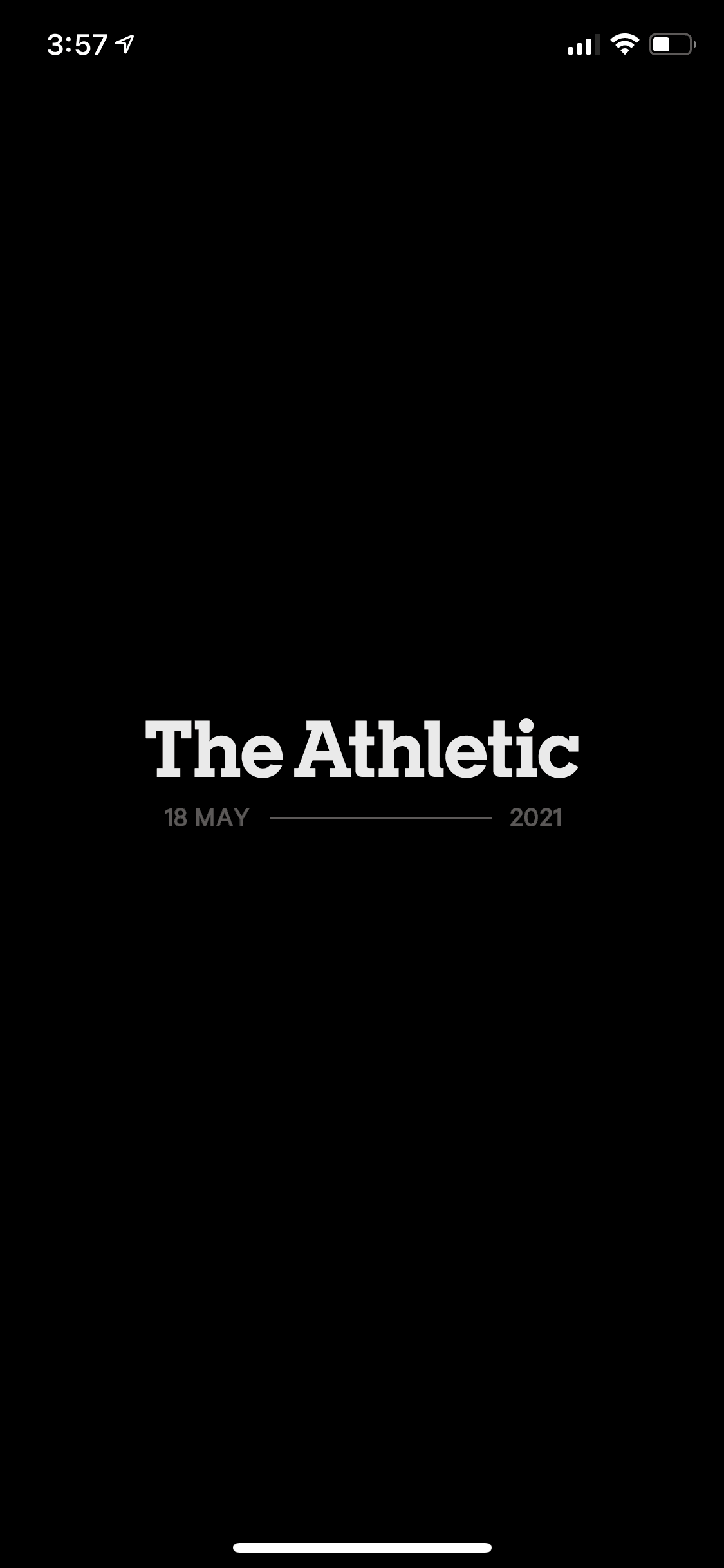 The Athletic iOS Sports interface screenshot 1