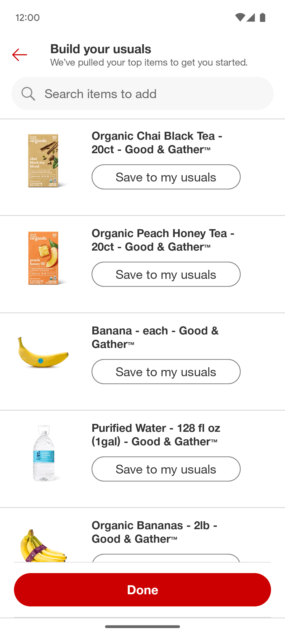 Target Android Shopping interface screenshot 8