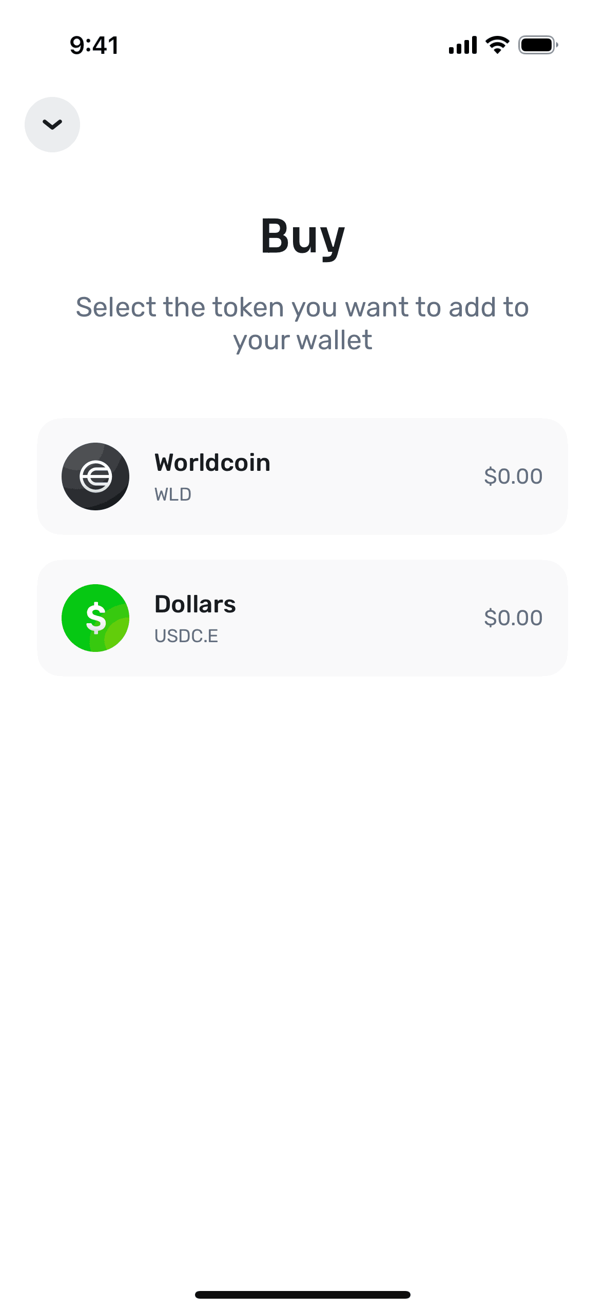 World App iOS Crypto & Web3 interface screenshot 22