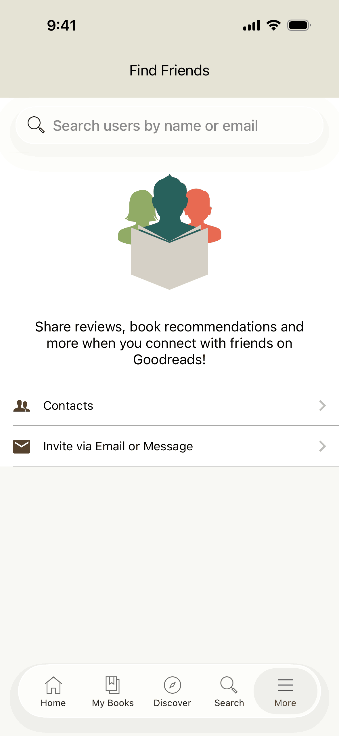 Goodreads iOS Education interface screenshot 13