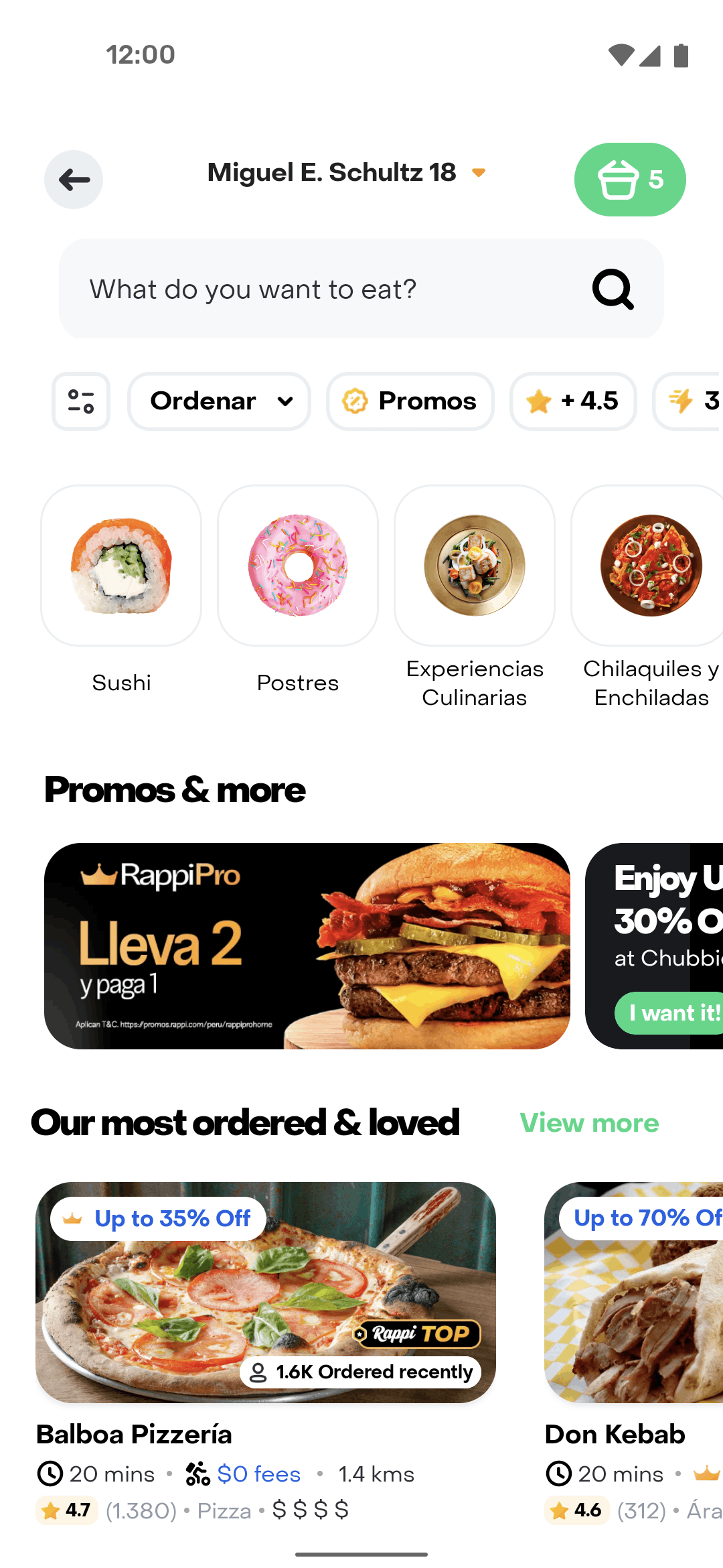 Rappi Android Food & Drink interface screenshot 2
