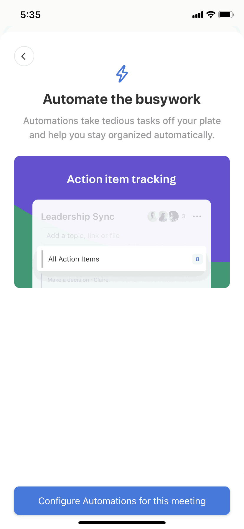 Navigator iOS Productivity interface screenshot 12