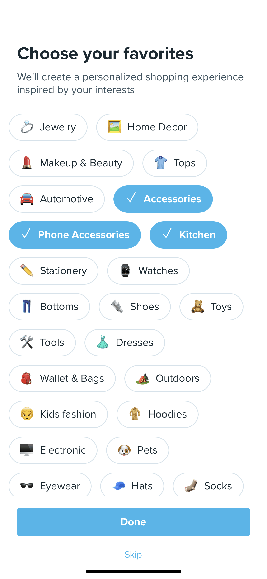 Wish iOS Shopping interface screenshot 10