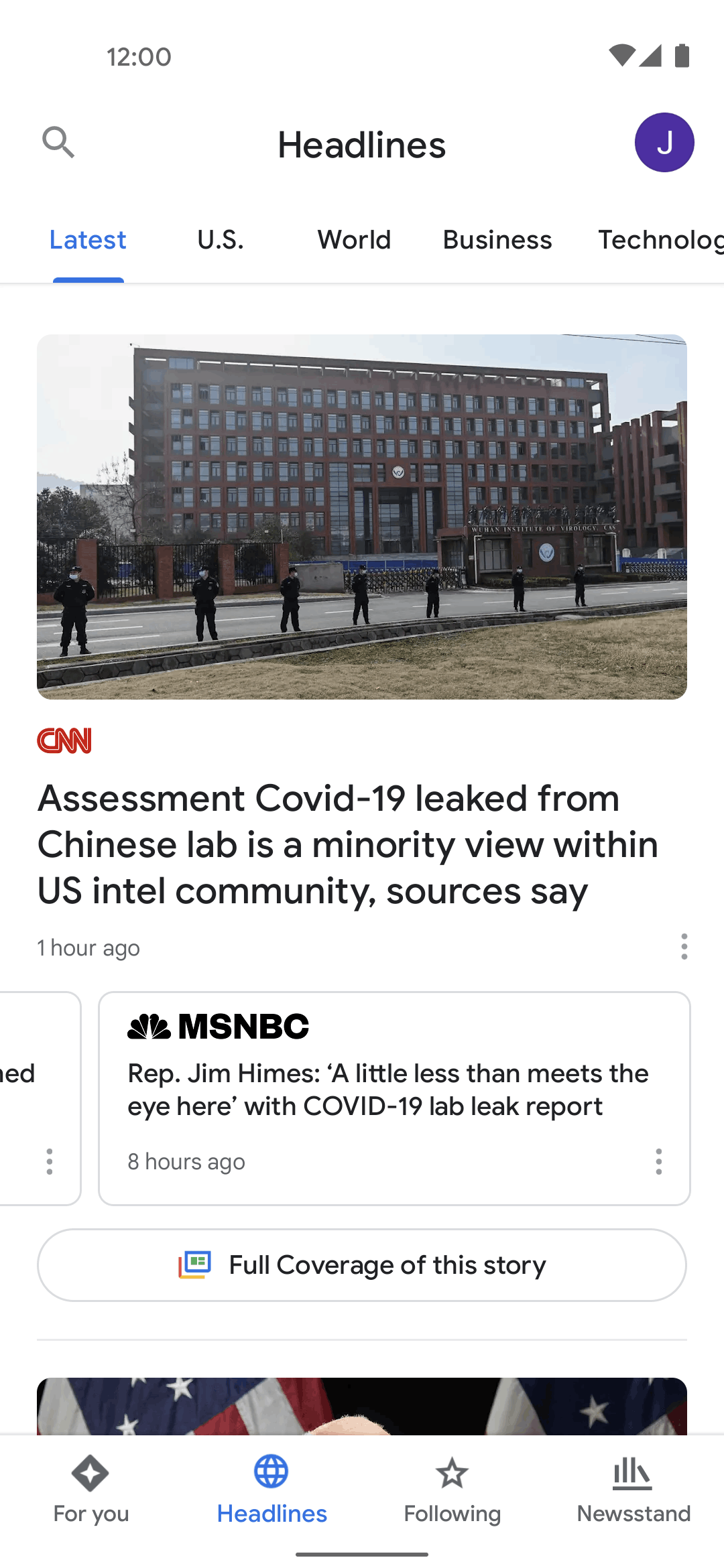 Google News Android News interface screenshot 16