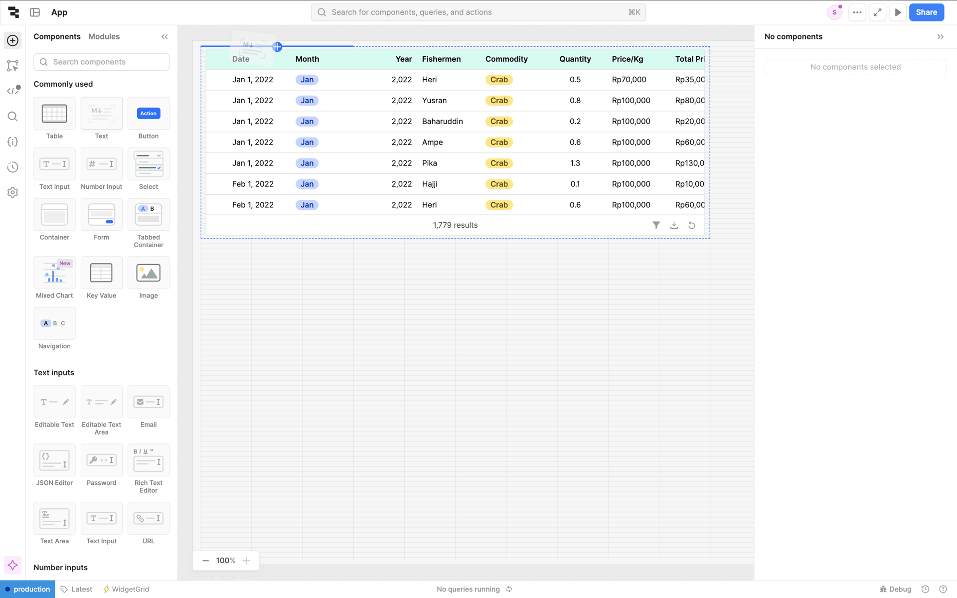 Retool Web Developer Tools interface screenshot 13