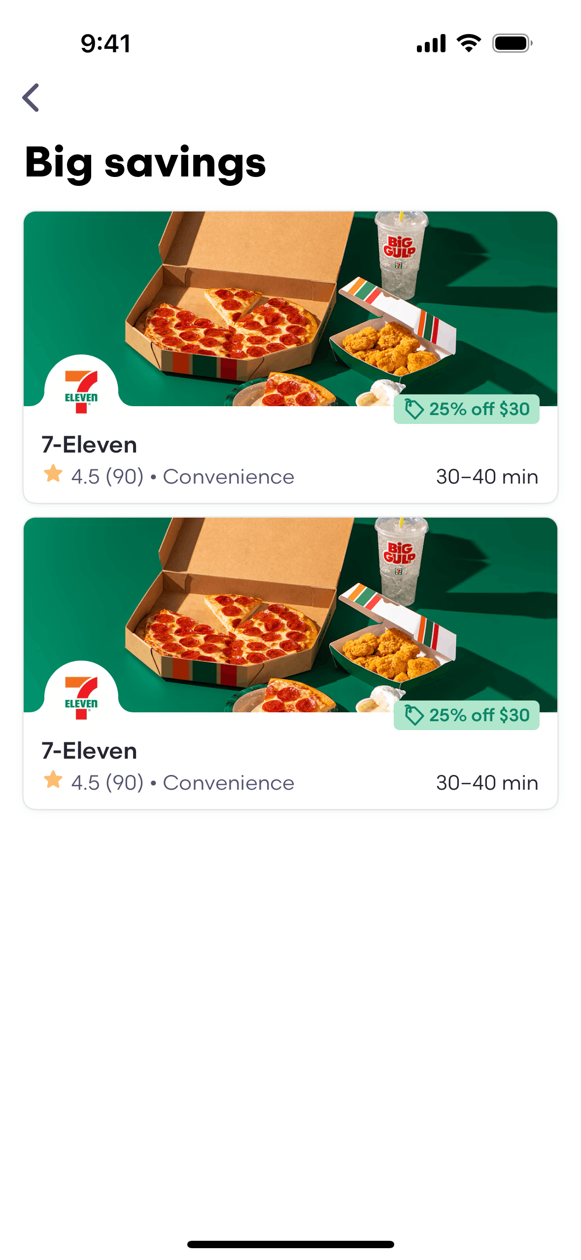 Grubhub iOS Food & Drink interface screenshot 23