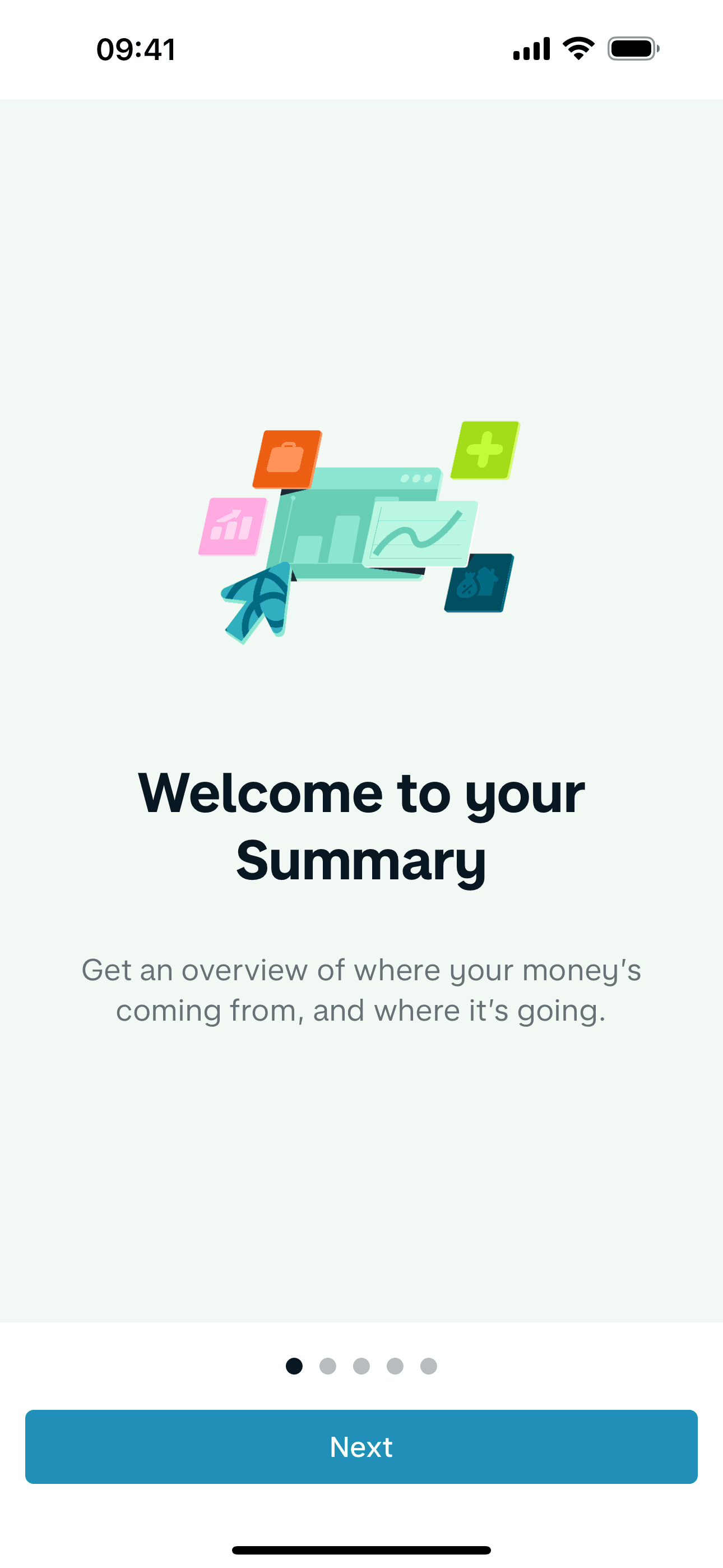 Summary on Monzo (ios) screen 2