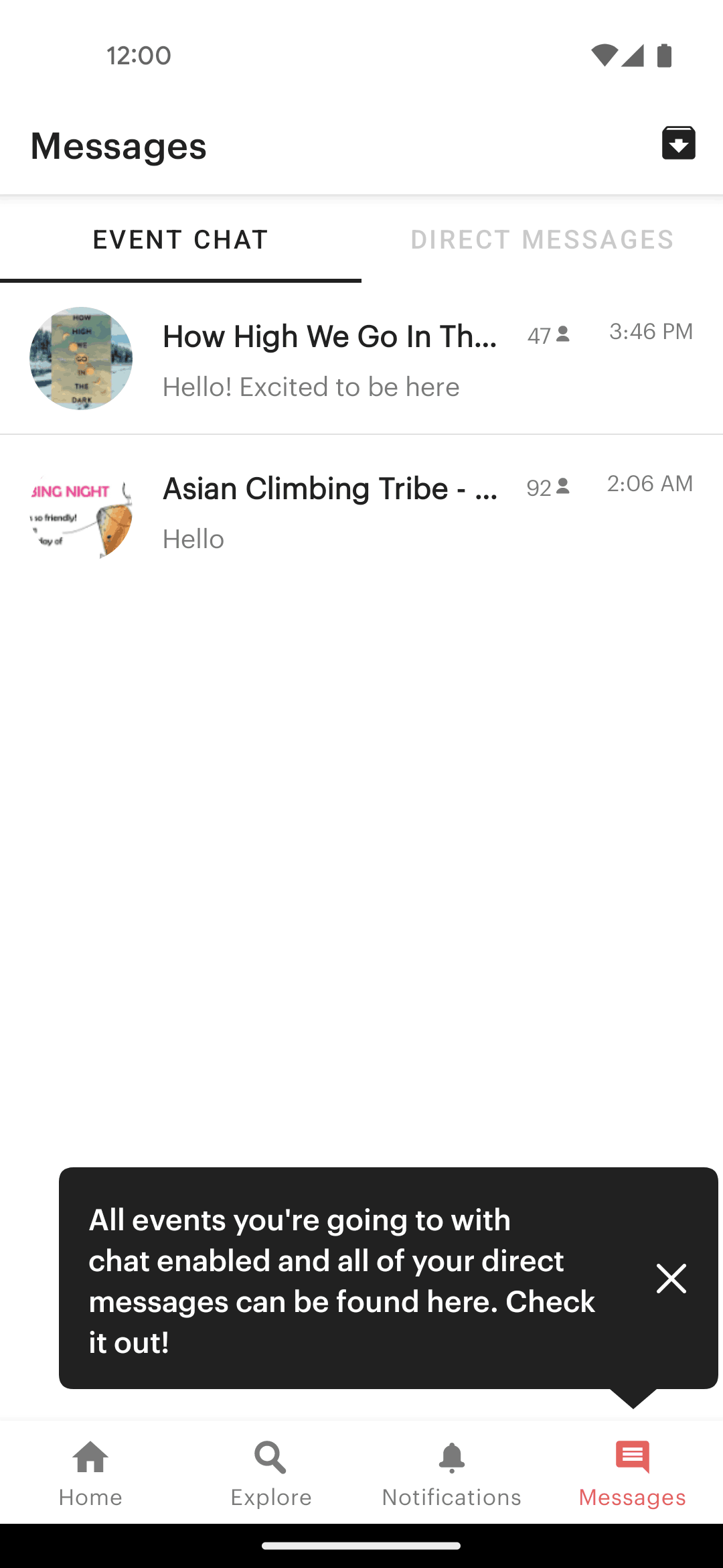 Meetup Android Social Networking interface screenshot 4