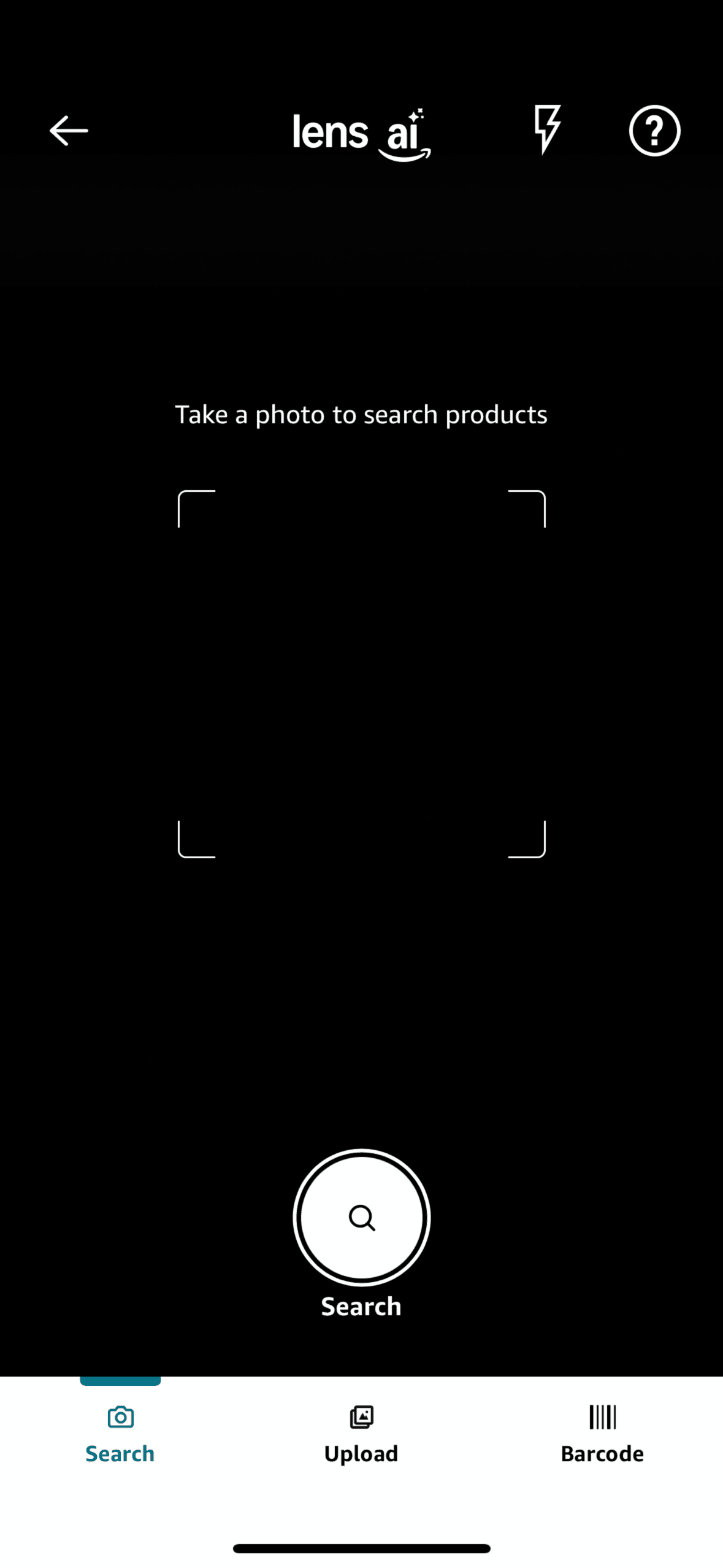 Search with camera on Amazon Shopping (ios) screen 2