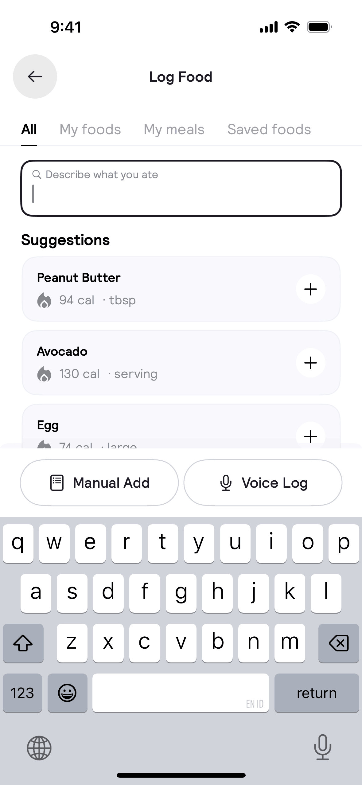 Cal AI iOS AI interface screenshot 24