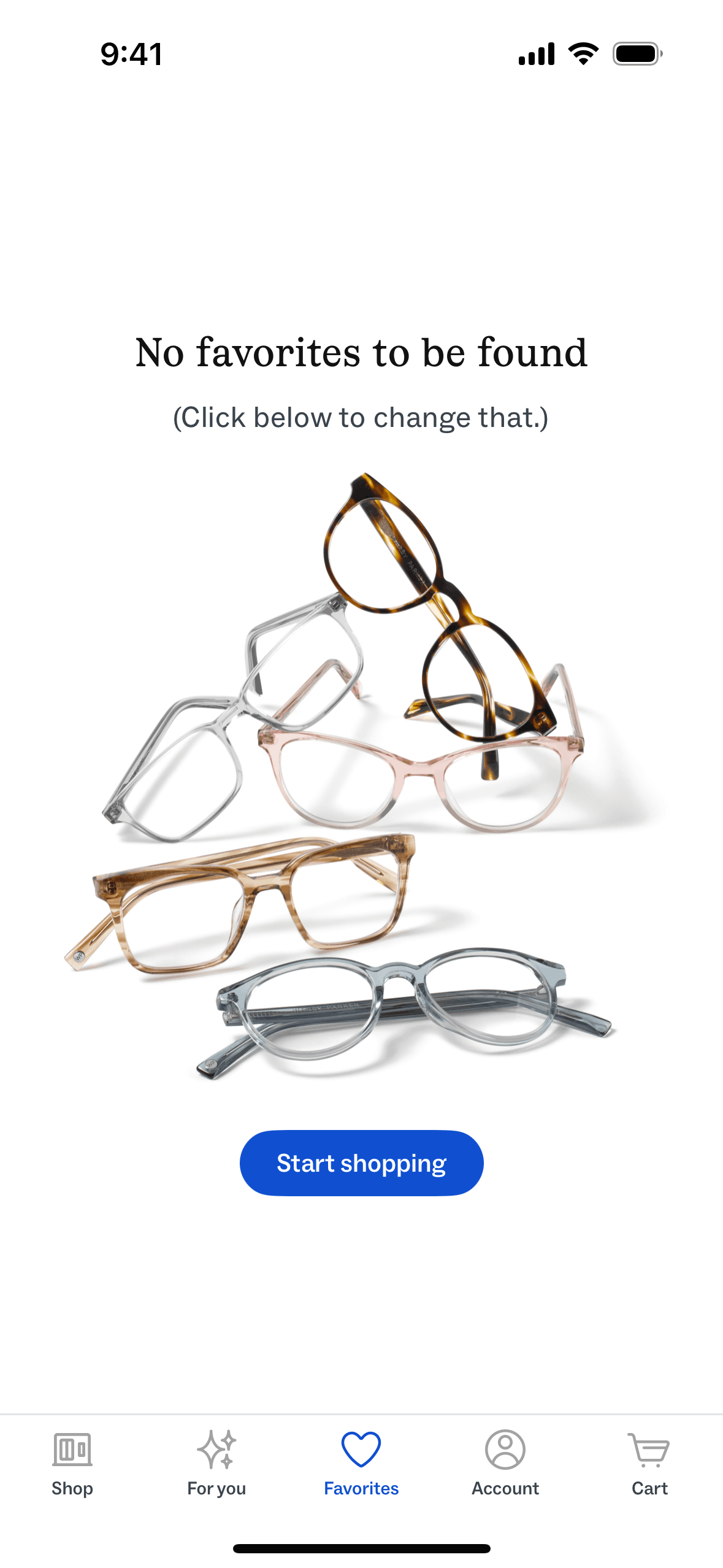 Warby Parker iOS Shopping interface screenshot 19