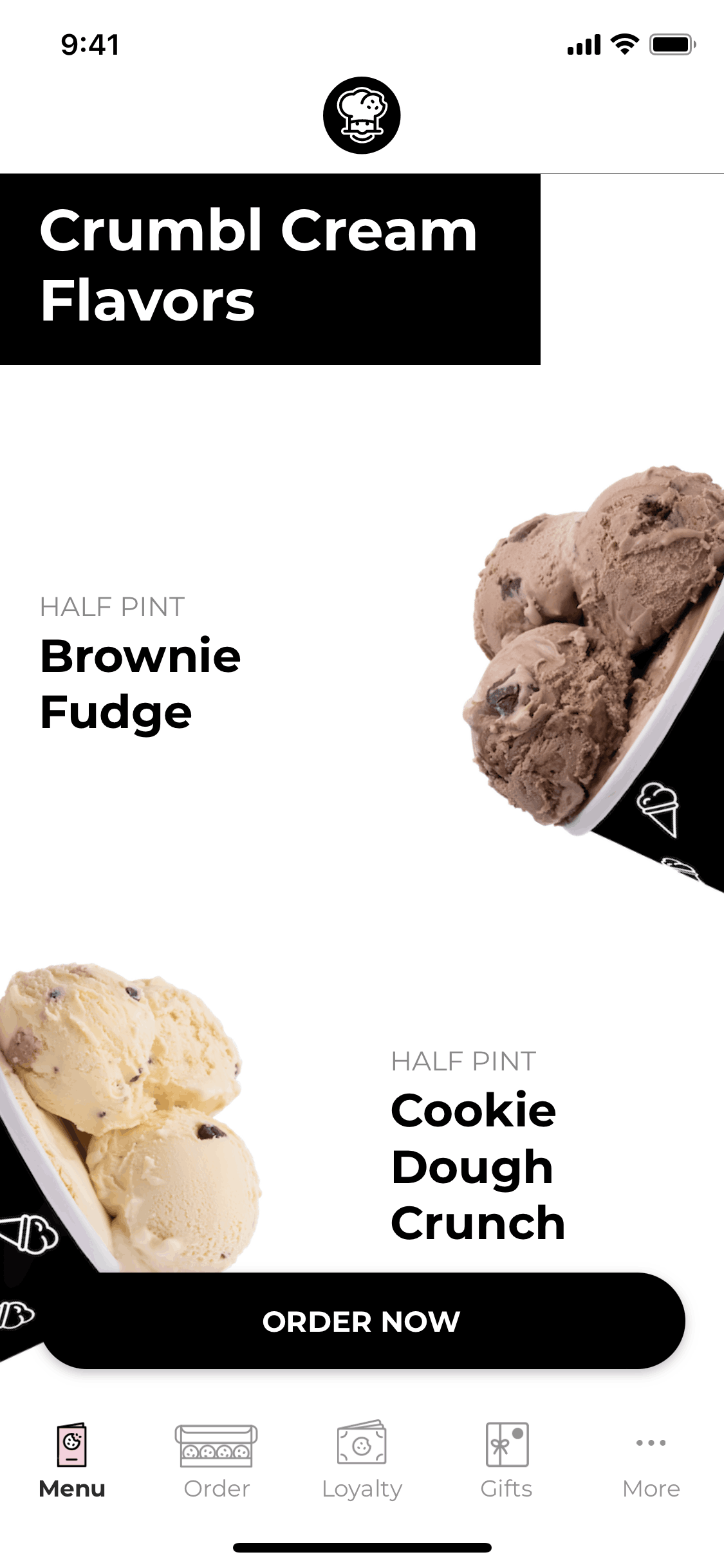Crumbl Cookies iOS Food & Drink interface screenshot 1