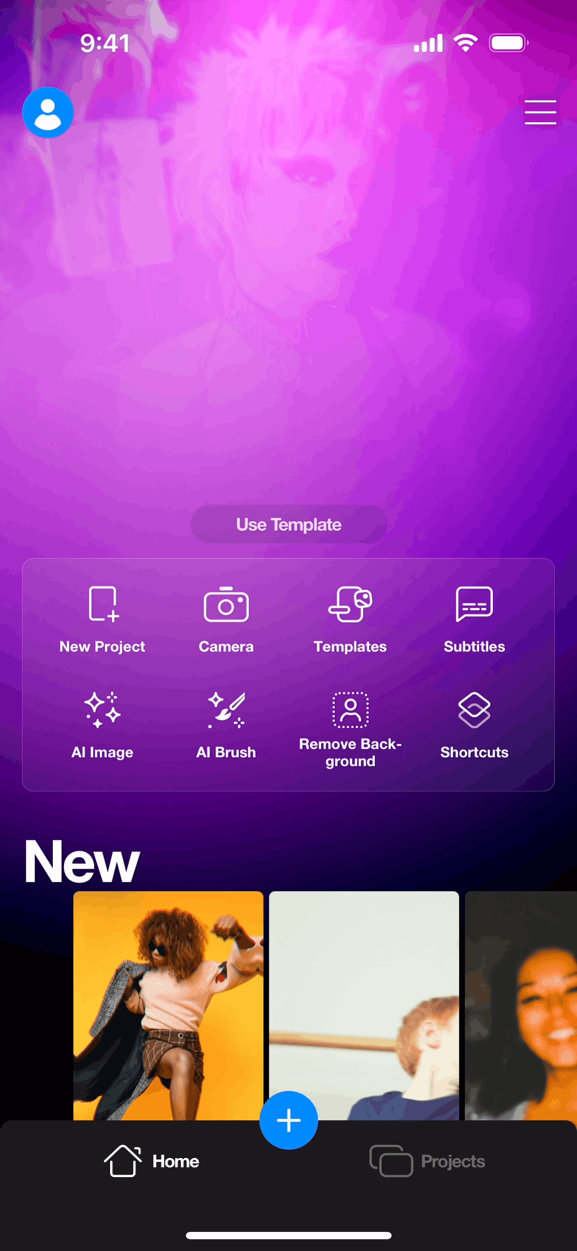 Riveo iOS Photo & Video interface screenshot 1