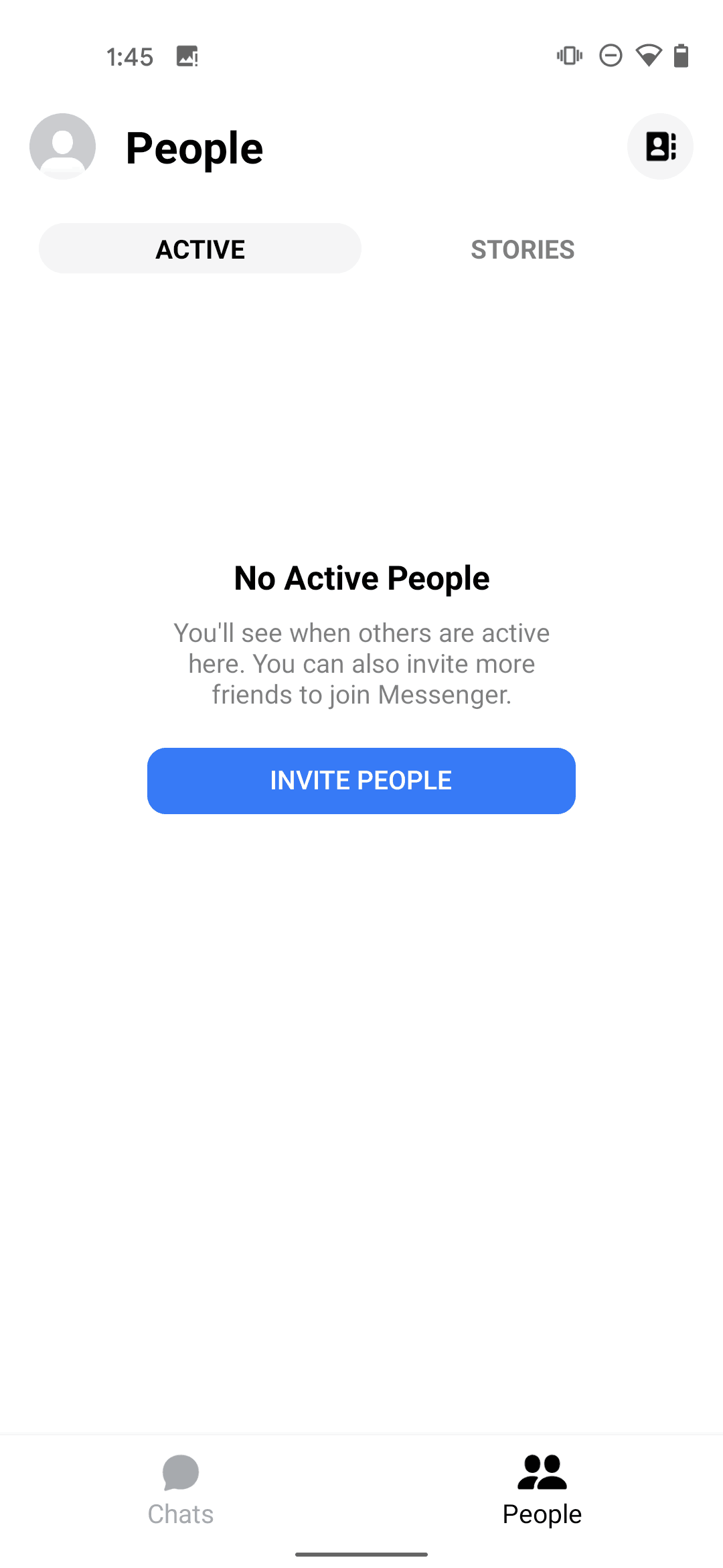 Messenger Android Social Networking interface screenshot 17