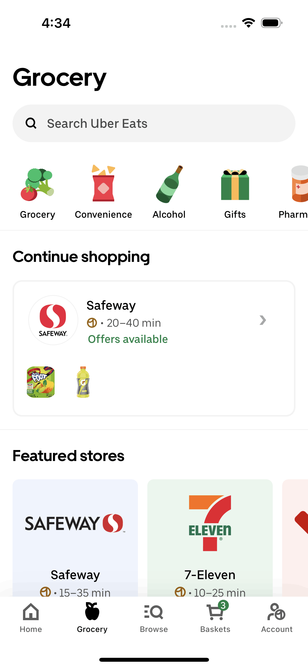 Uber Eats iOS Food & Drink interface screenshot 20