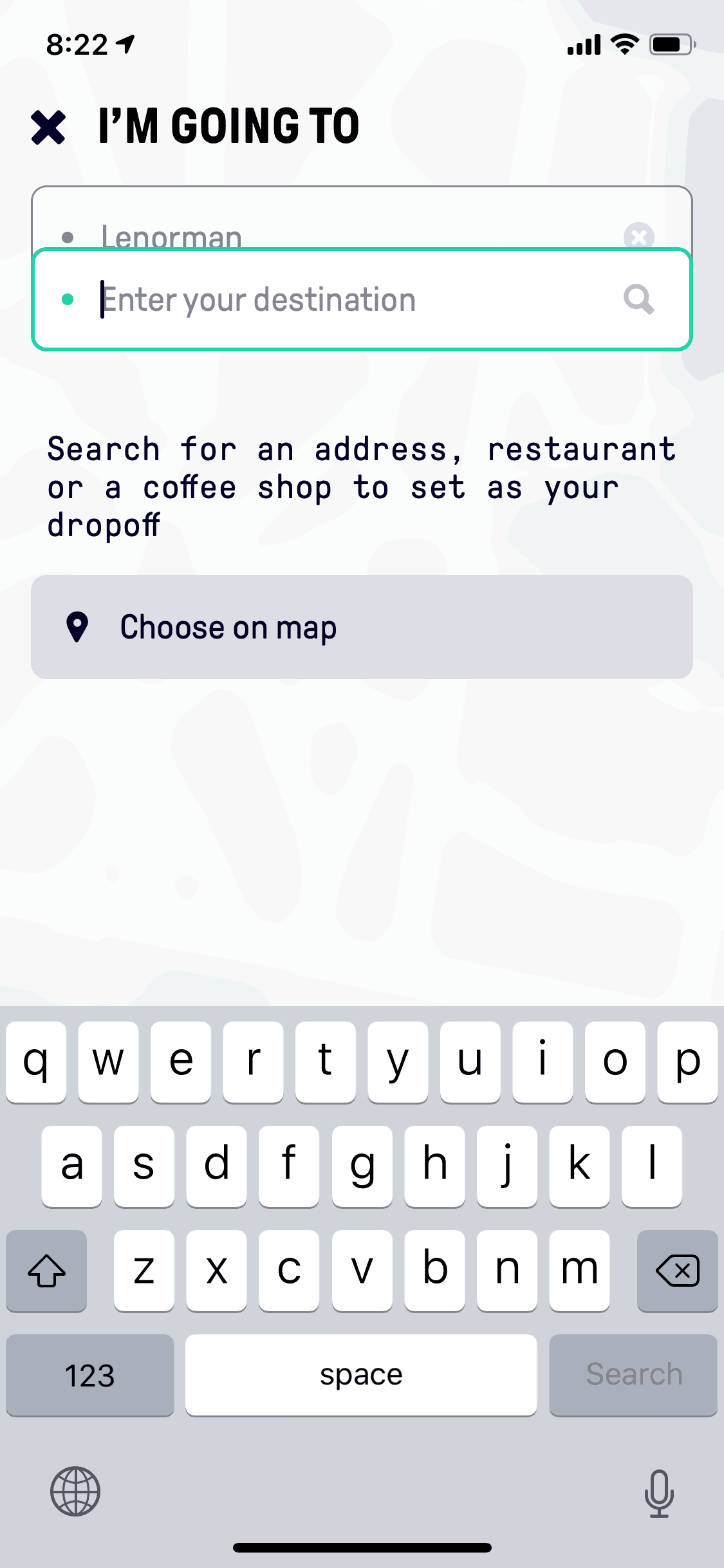 Beat Passenger iOS Maps & Navigation interface screenshot 16