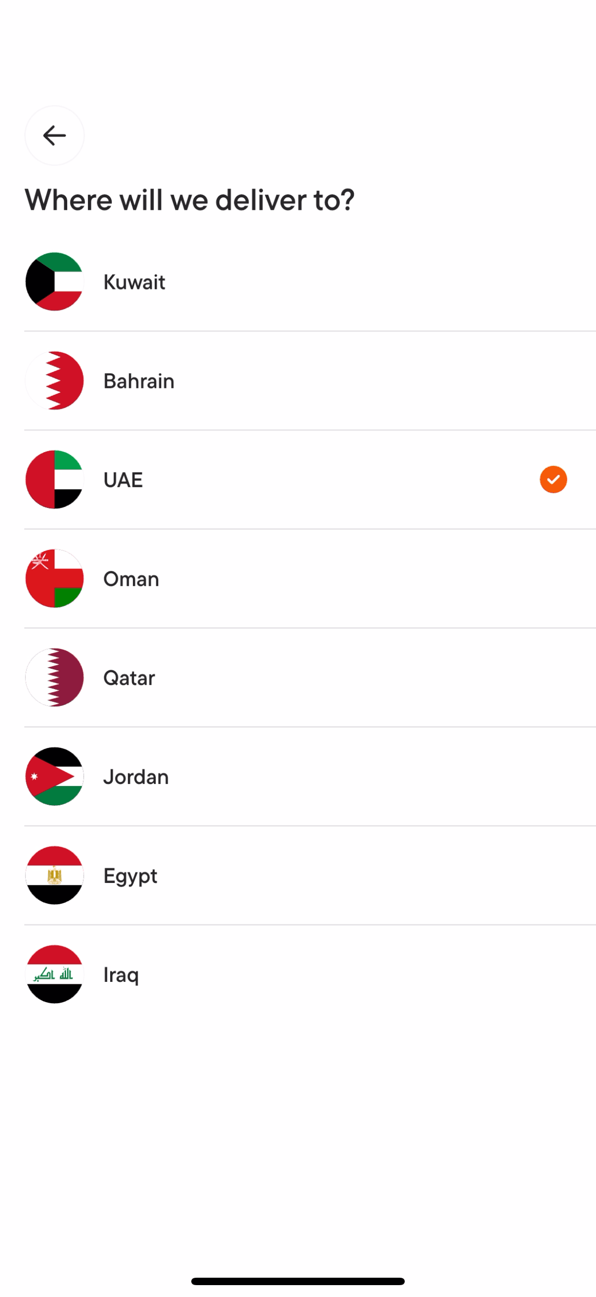 talabat iOS Food & Drink interface screenshot 20