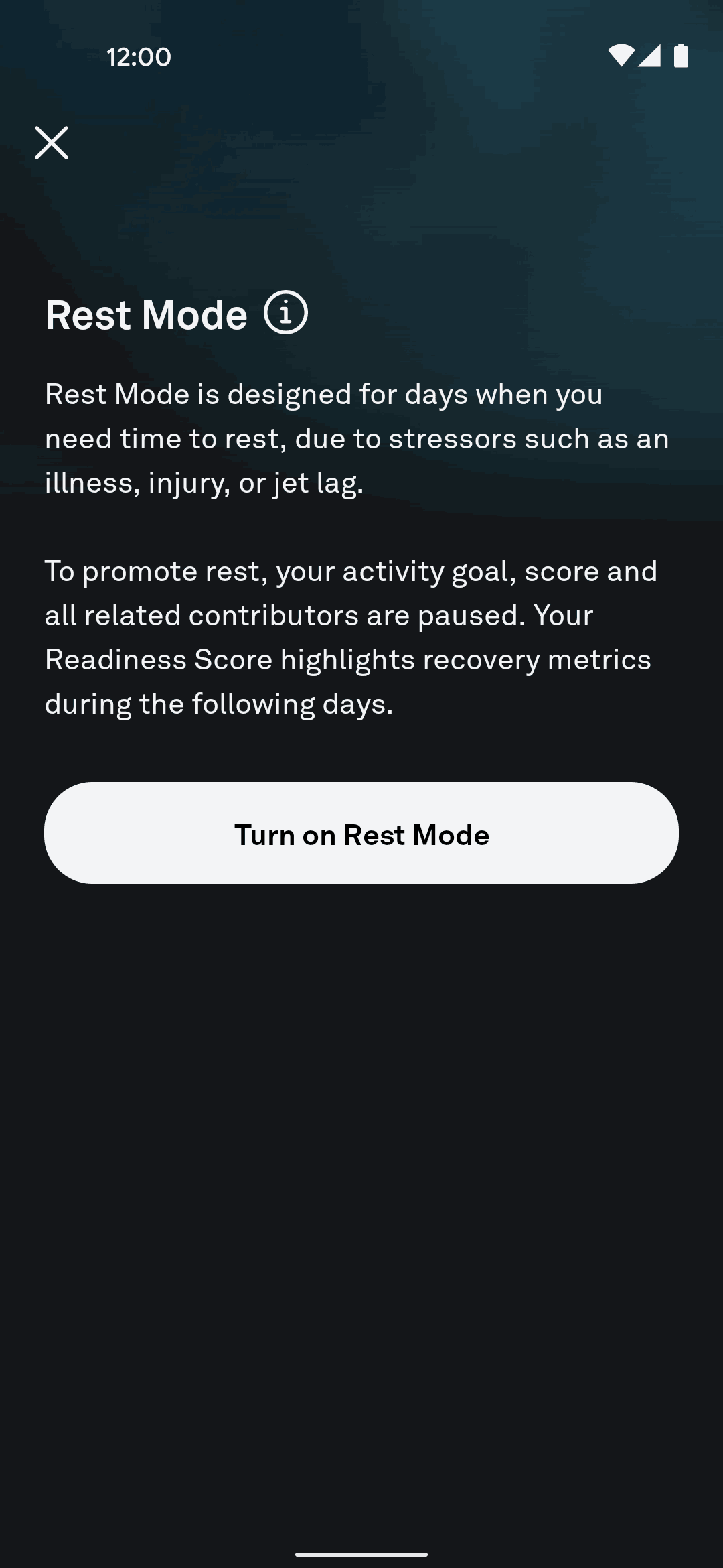Oura Android Health & Fitness interface screenshot 15