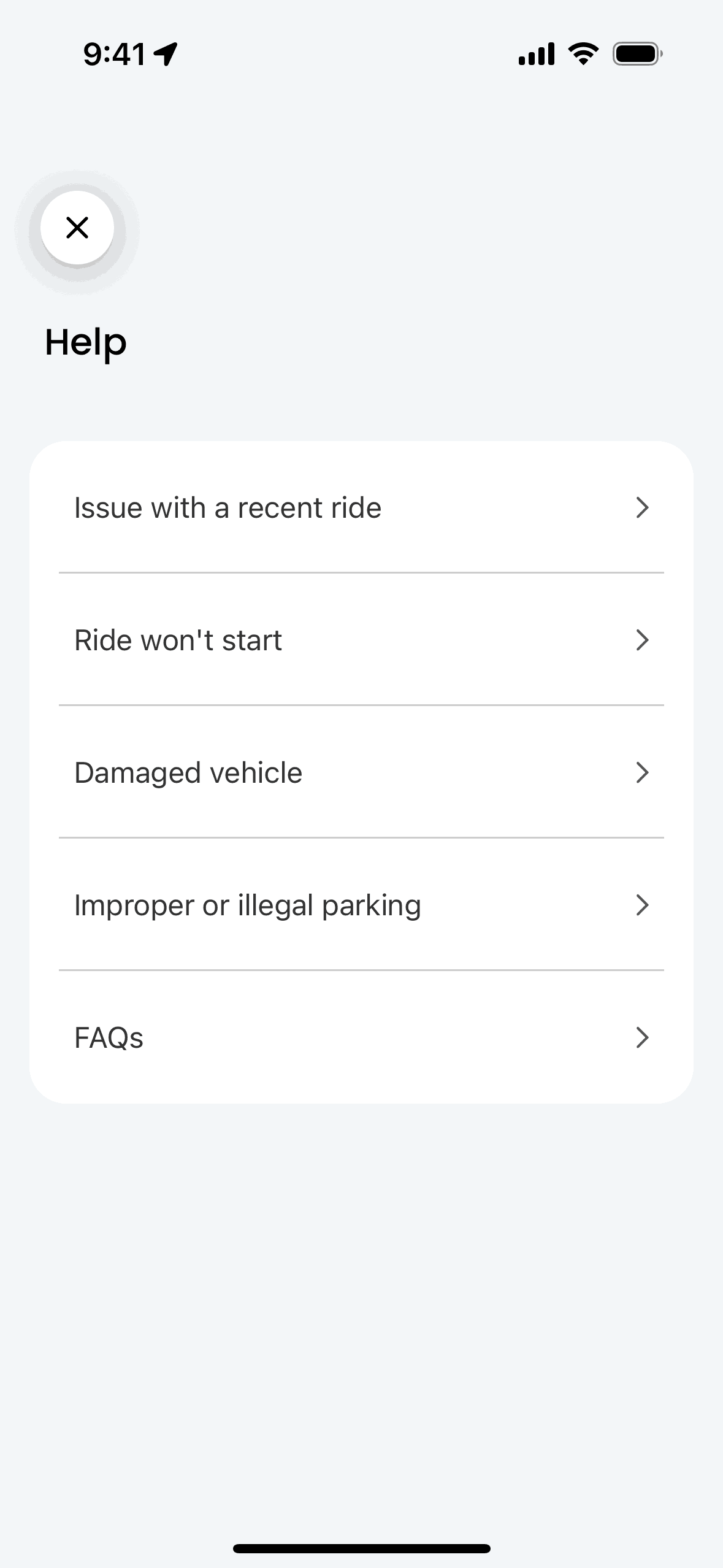 Lime iOS Travel & Transportation interface screenshot 7