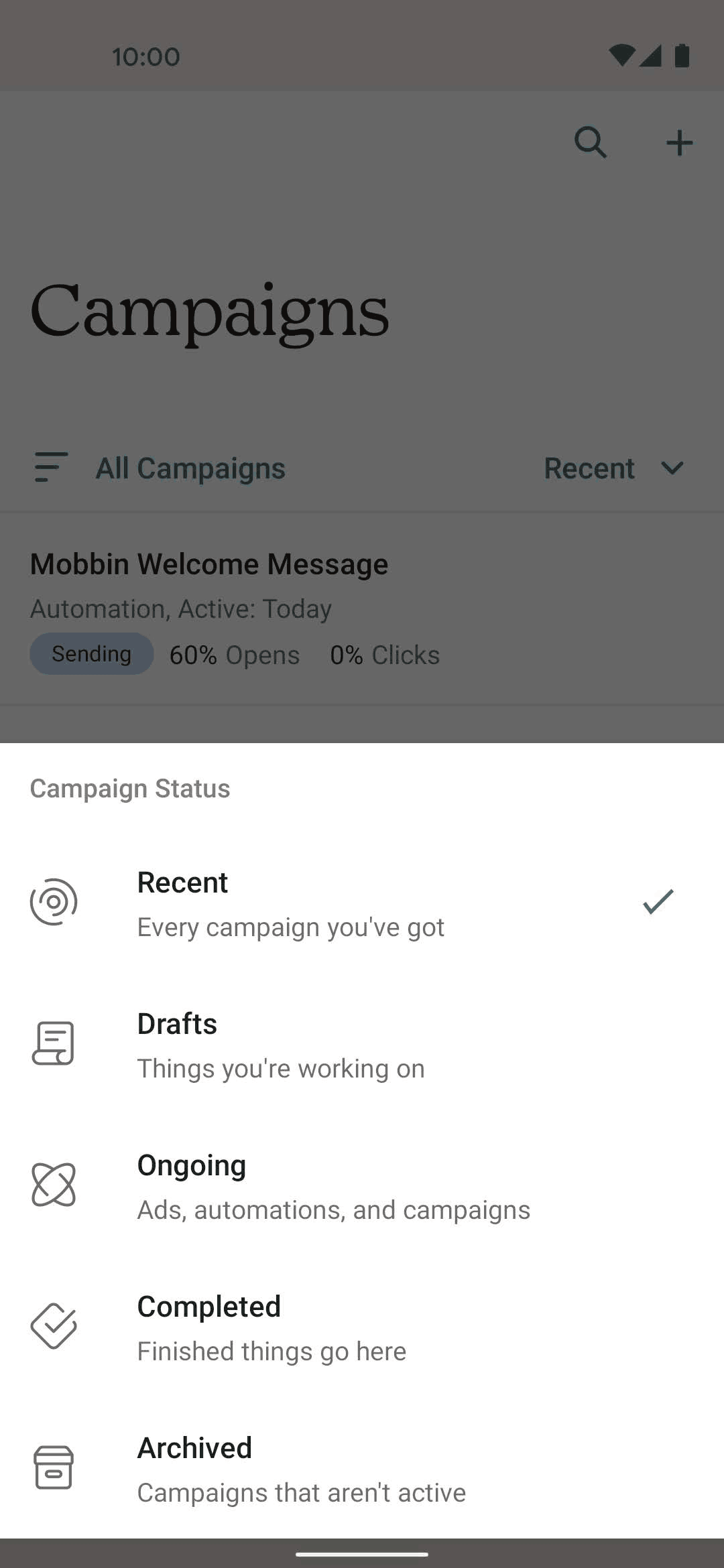 Mailchimp Android Business interface screenshot 12