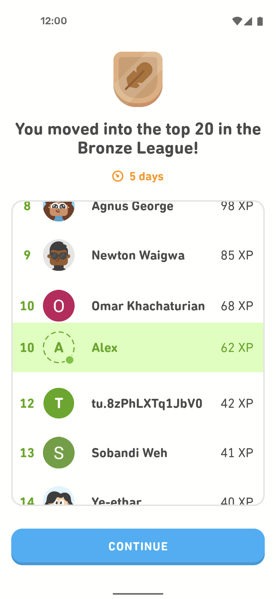 Duolingo Android Education interface screenshot 2