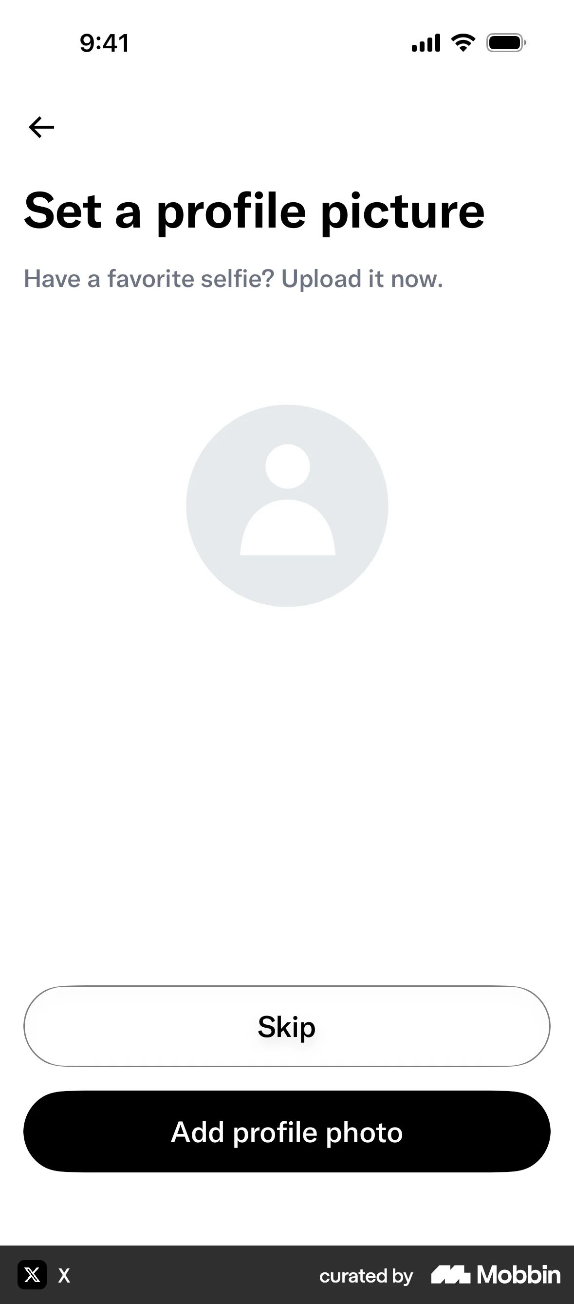 Onboarding on X (ios) screen 14