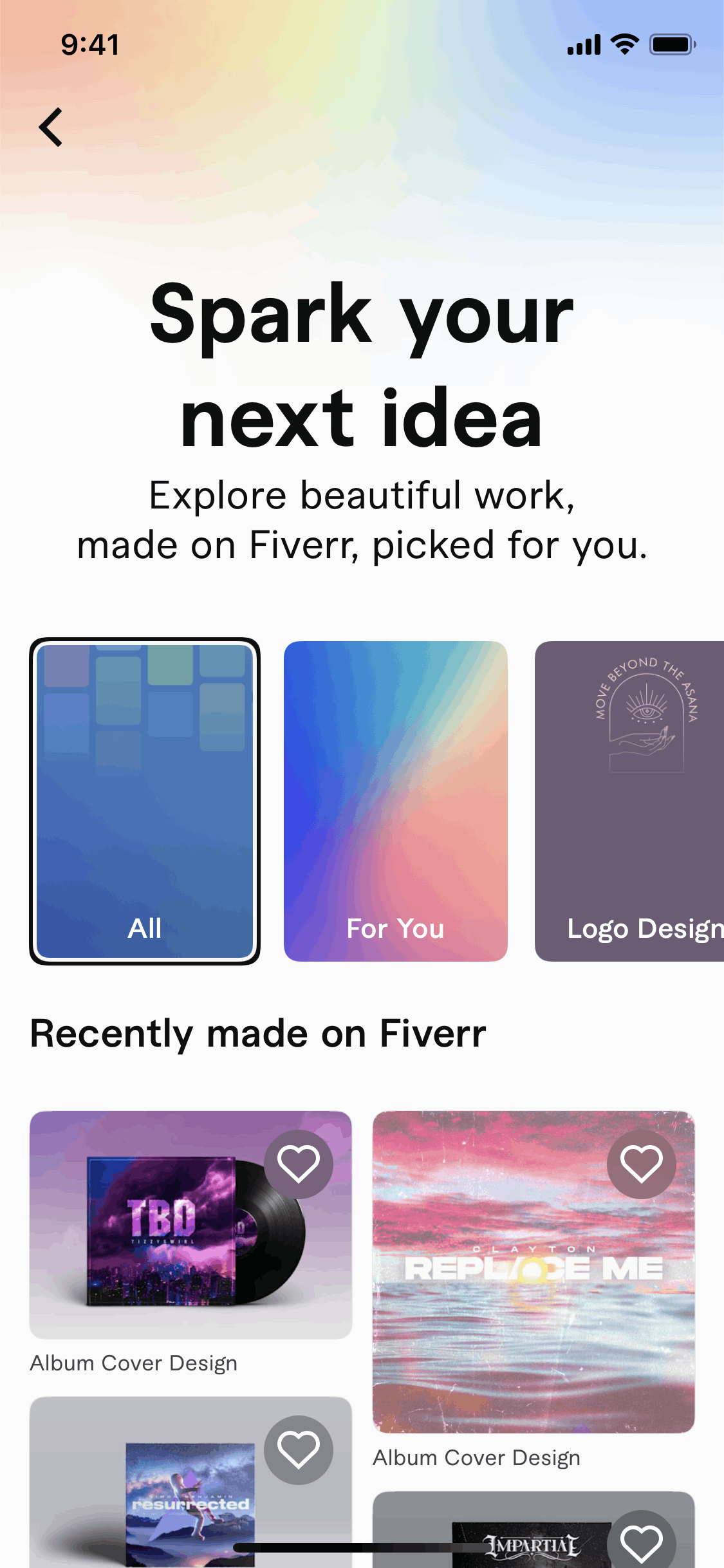 Fiverr iOS Business interface screenshot 2