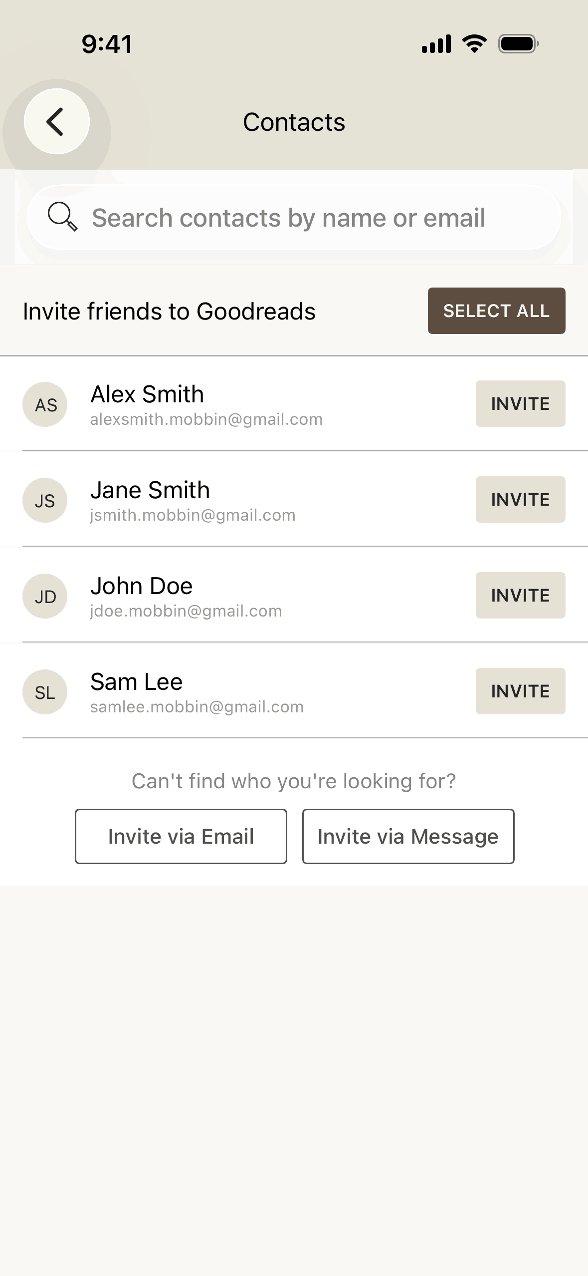 Goodreads iOS Education interface screenshot 6