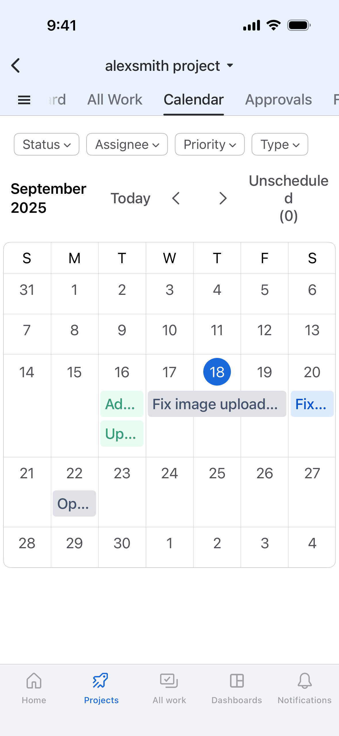 Jira Cloud iOS Business interface screenshot 3