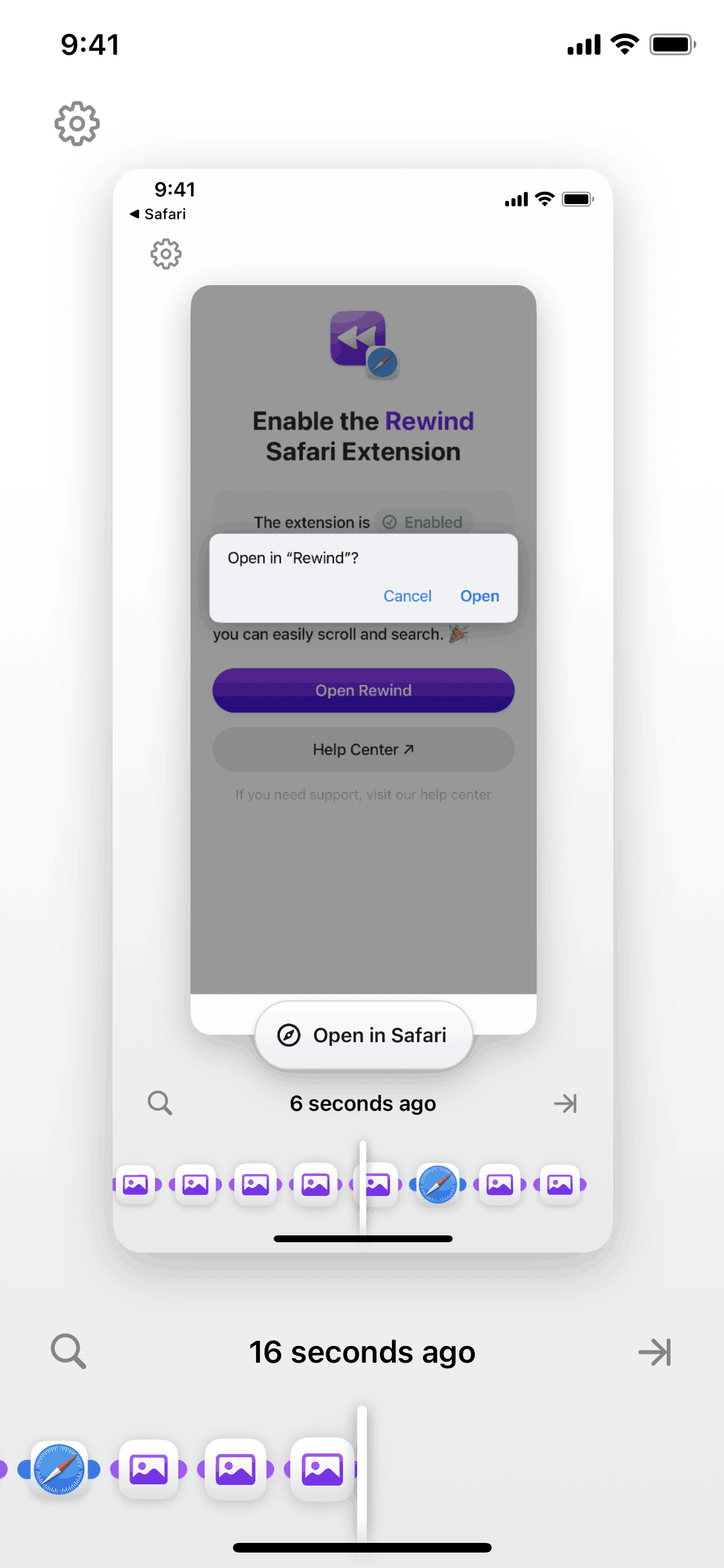 Rewind iOS AI interface screenshot 17
