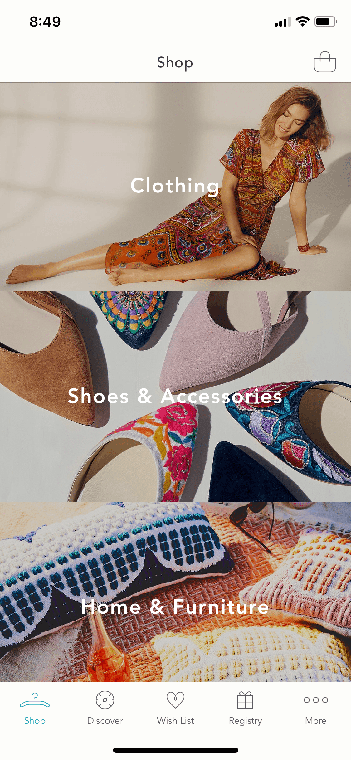 Anthropologie iOS Shopping interface screenshot 10