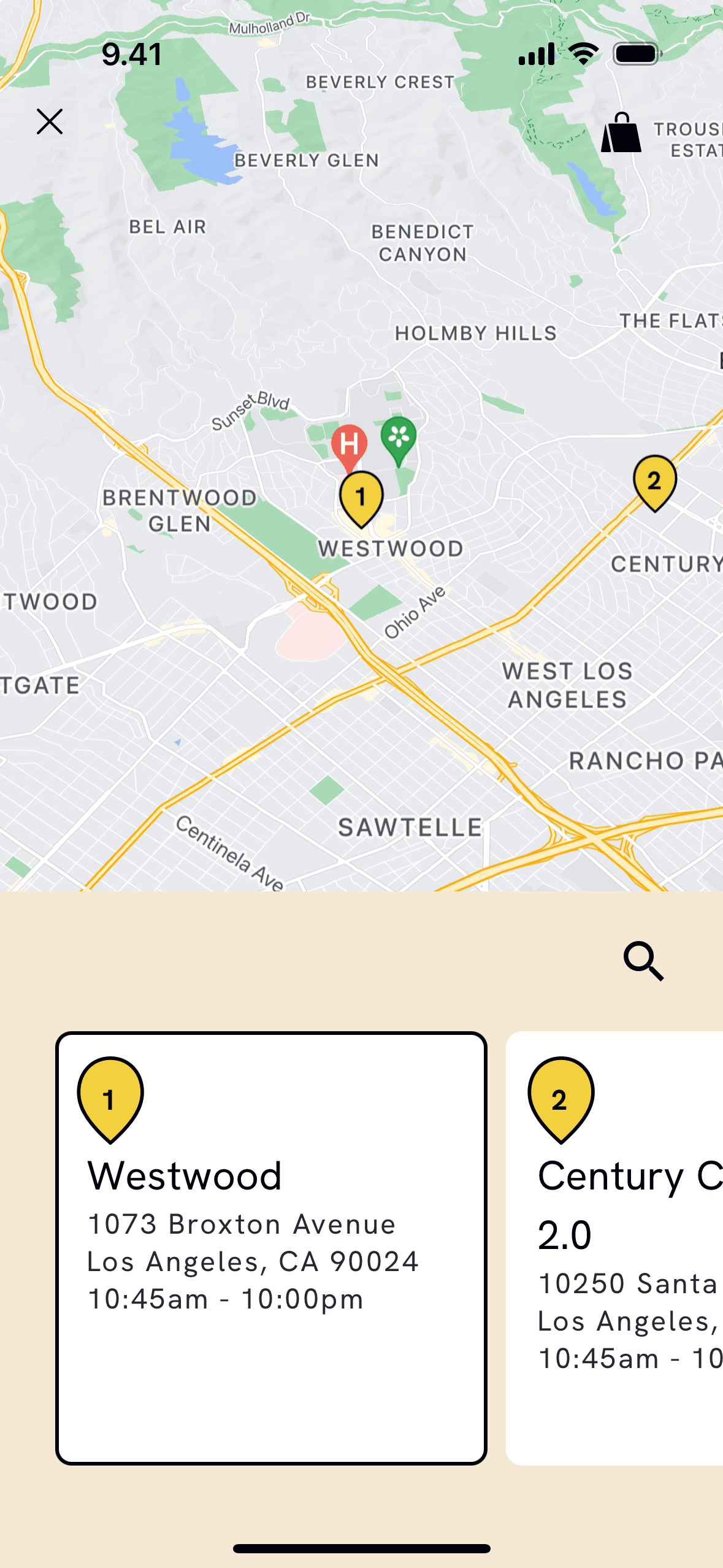 CAVA iOS Food & Drink interface screenshot 1