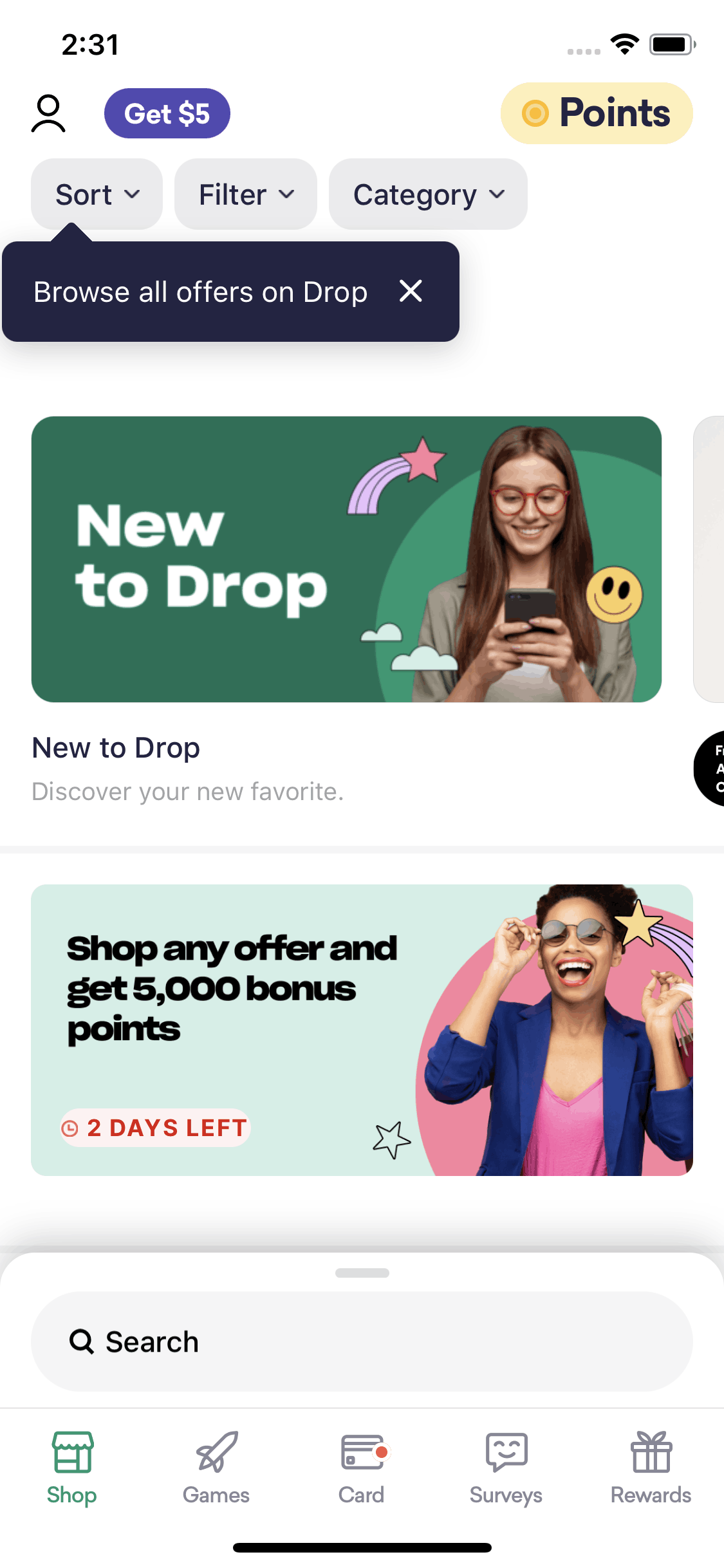 Drop iOS Lifestyle interface screenshot 15