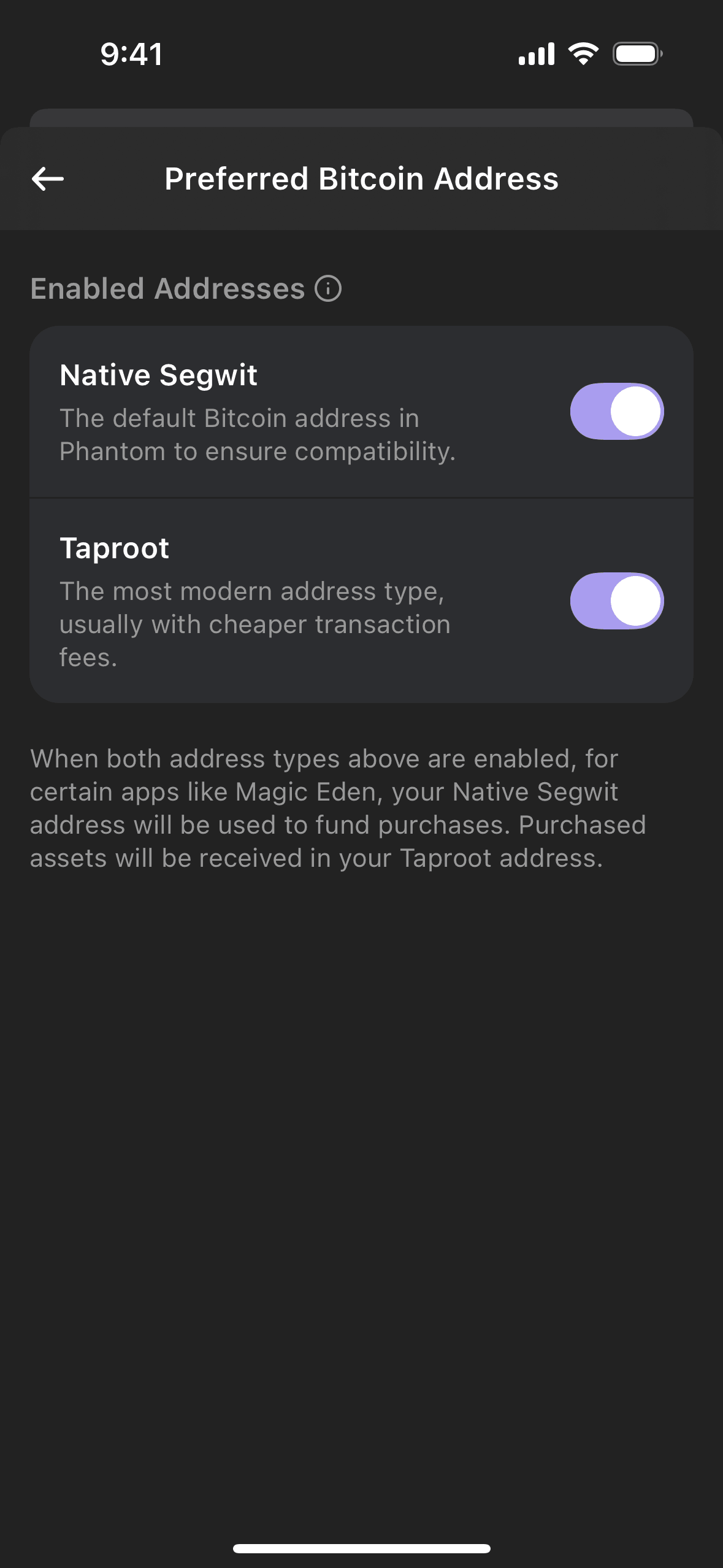 Phantom iOS Crypto & Web3 interface screenshot 7