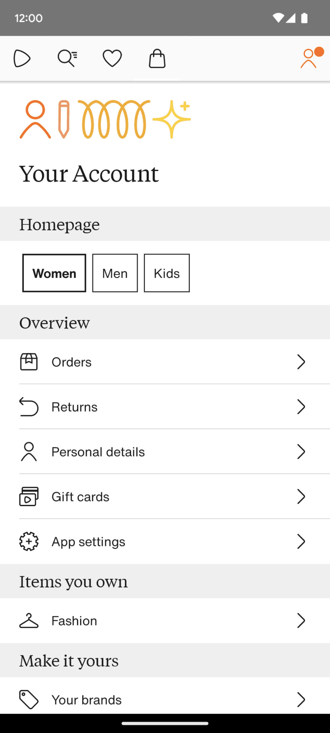 Zalando Android Shopping interface screenshot 13