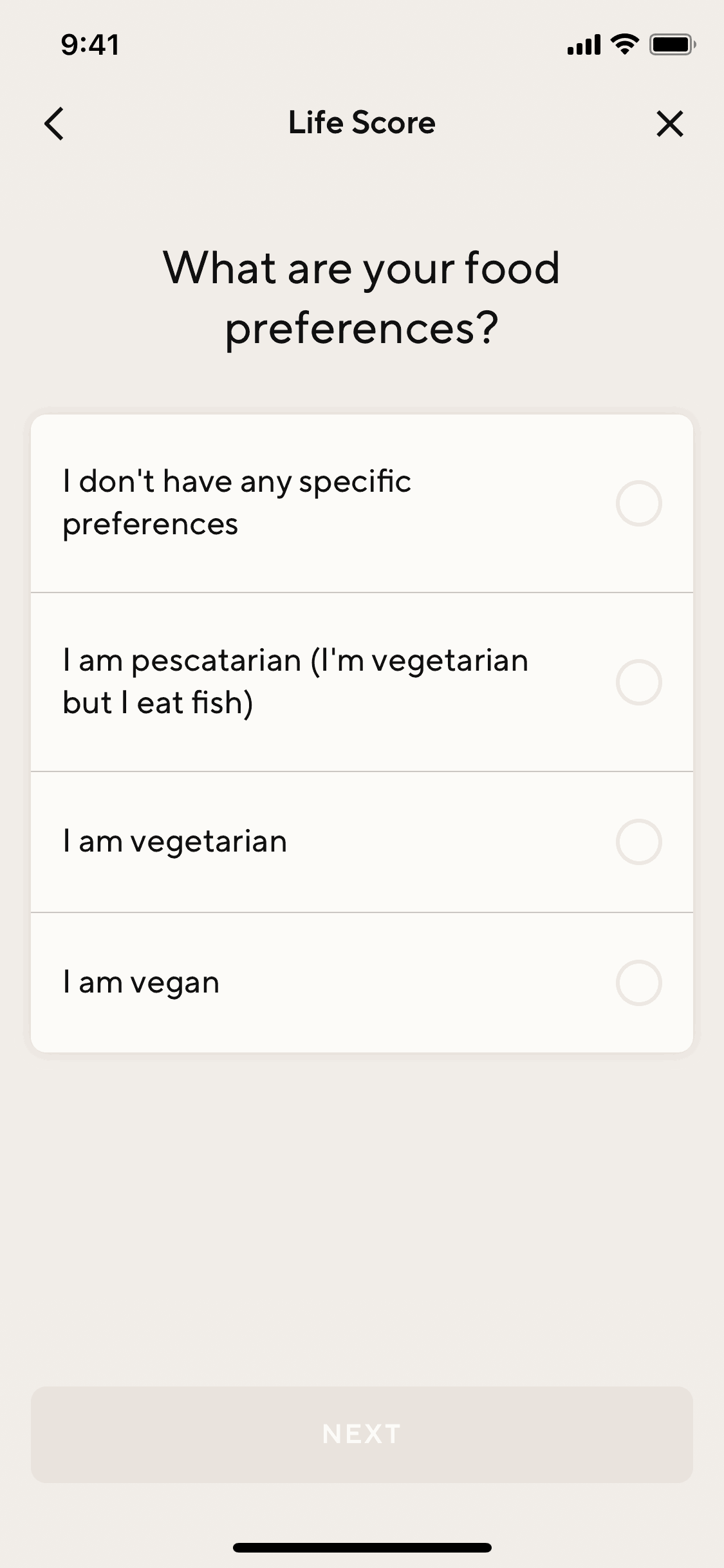 Lifesum iOS Health & Fitness interface screenshot 22